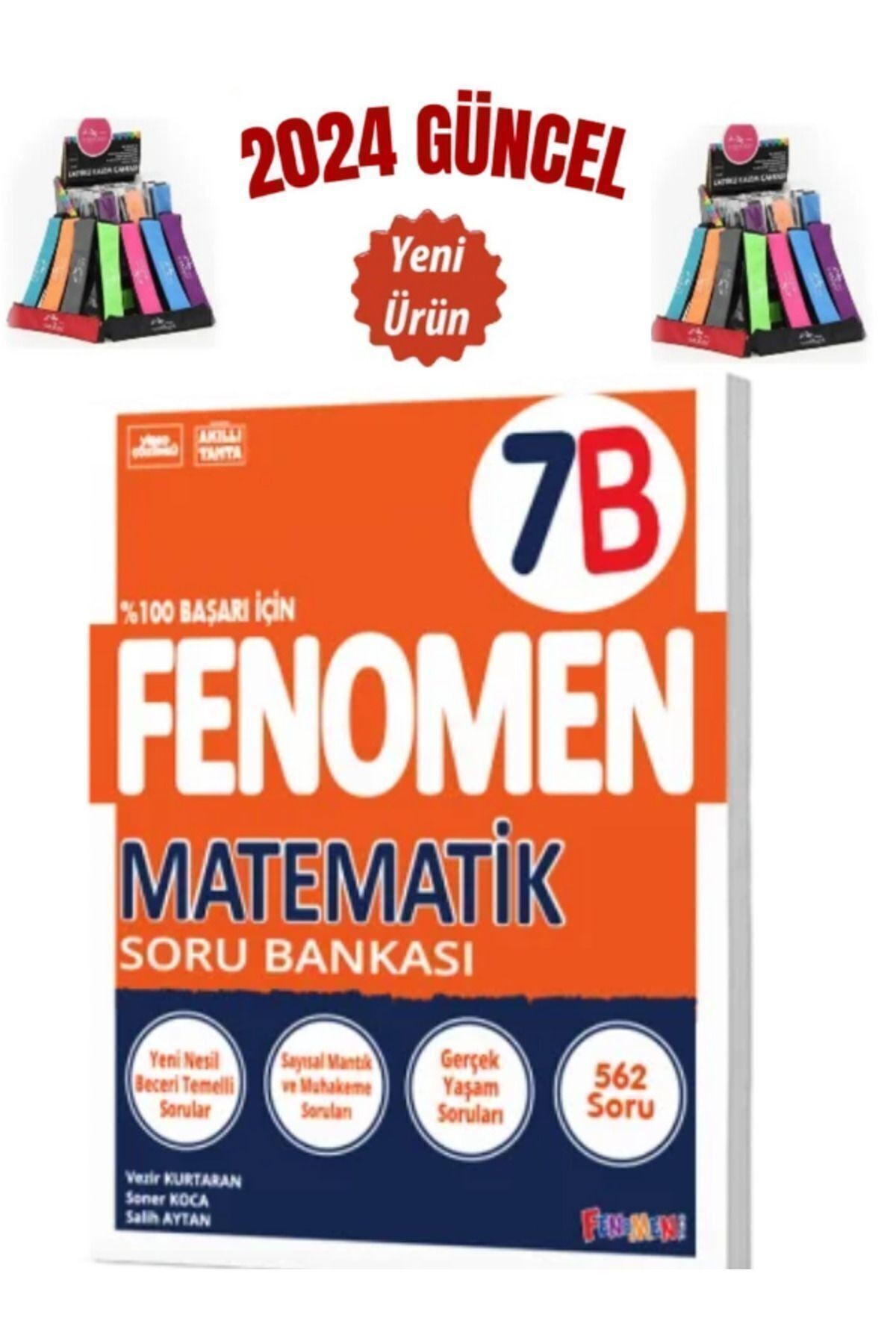 Güncel 7.Sınıf Matematik (B)Zor Soru Bankası 562 Soru+Cambridge Kalemlik