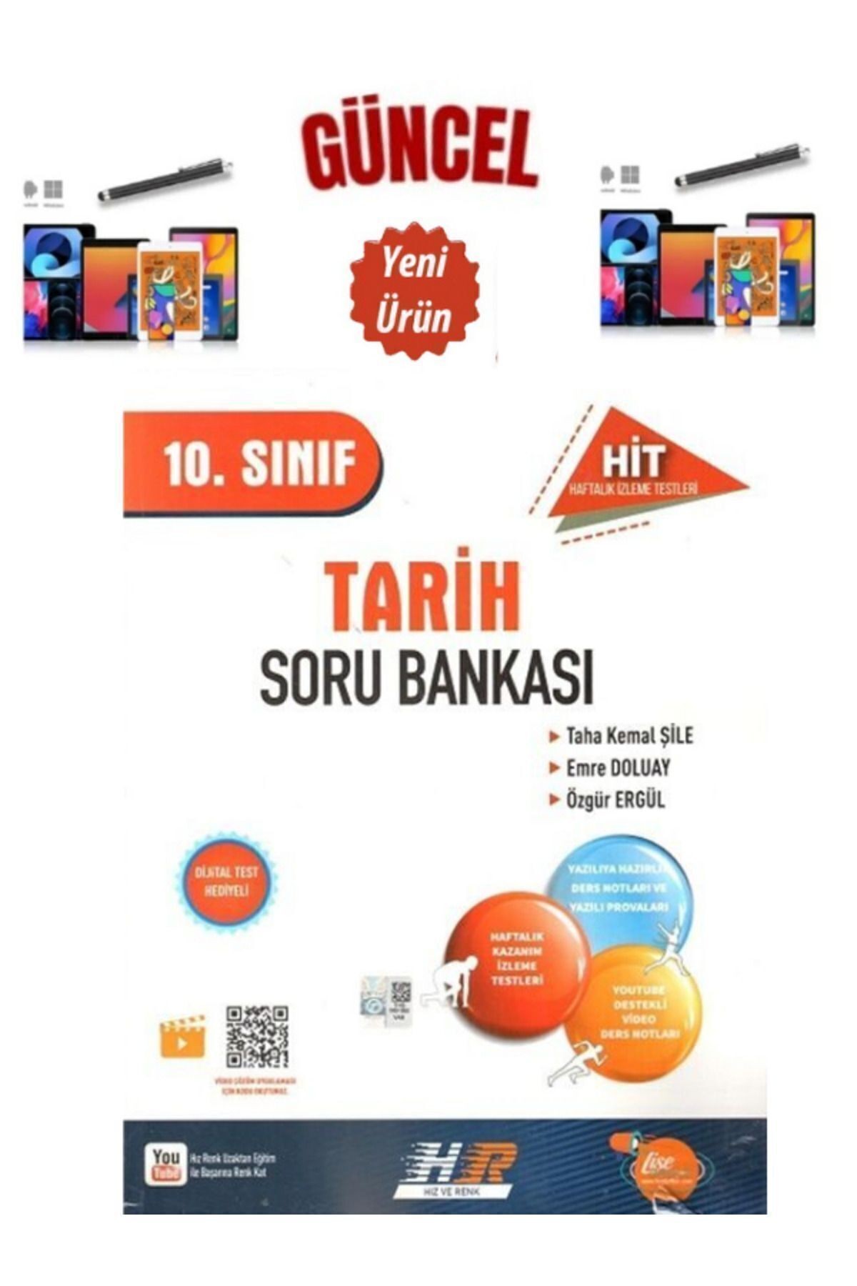 Güncel 10.Sınıf Tarih HİT Video Çözümlü Soru Bankası+Dokunmatik Kalem