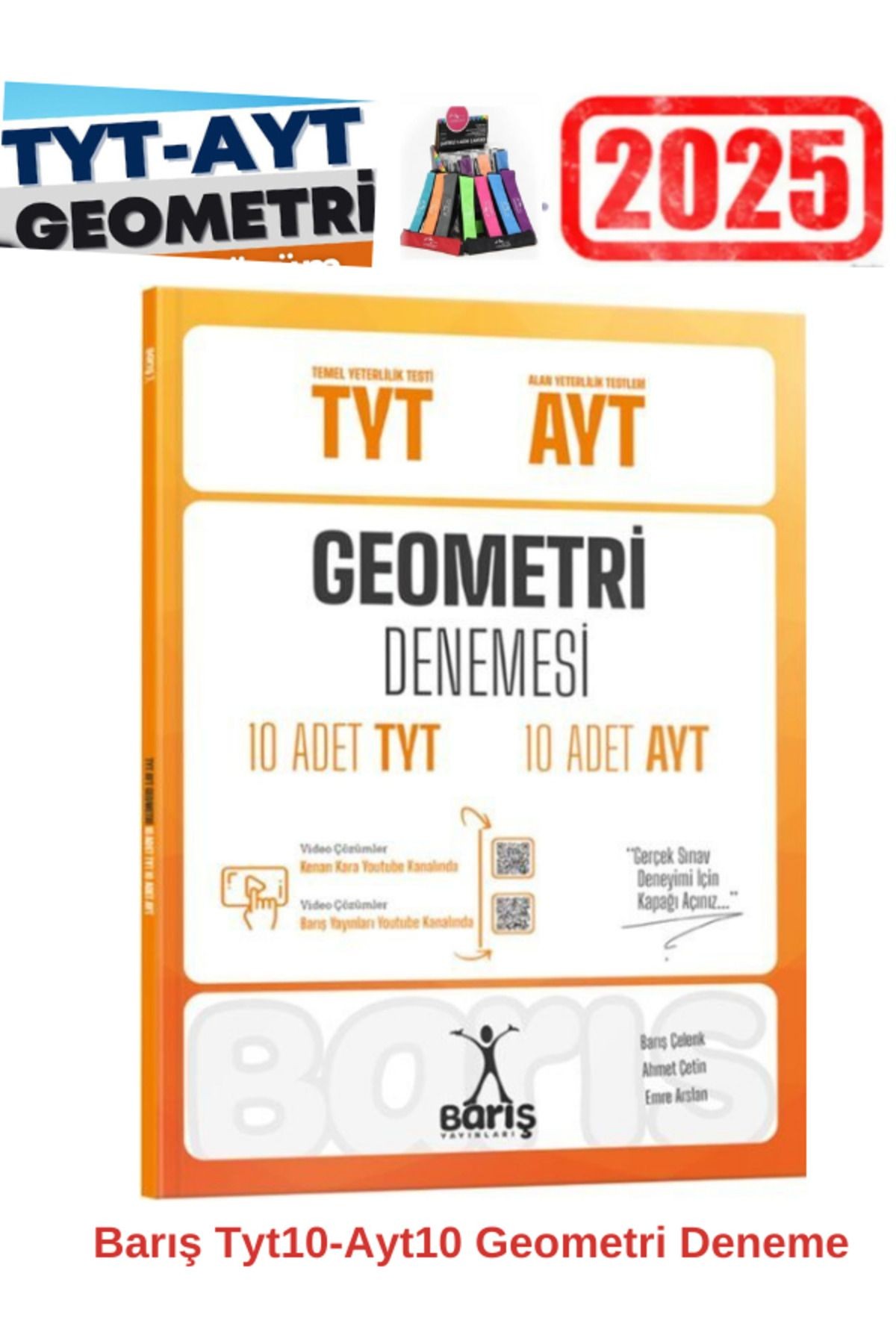 Barış Çelenk 2025 Tyt-Ayt Geometri Tyt10-Ayt10 Deneme Seti+Kalemlik