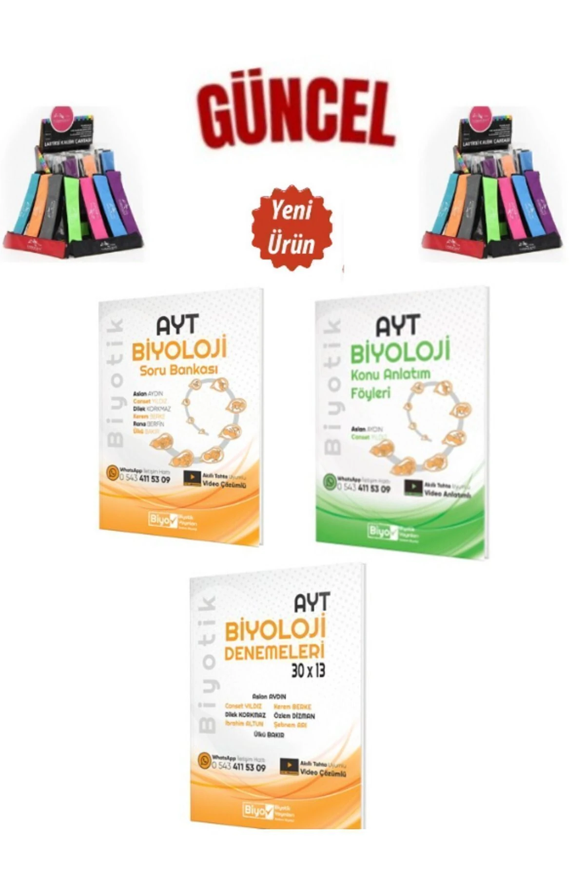 Ayt Biyoloji Video Konu+Ayt Video Soru Bankası+Ayt 30x13 Deneme Seti+Cambridge Kalemlik