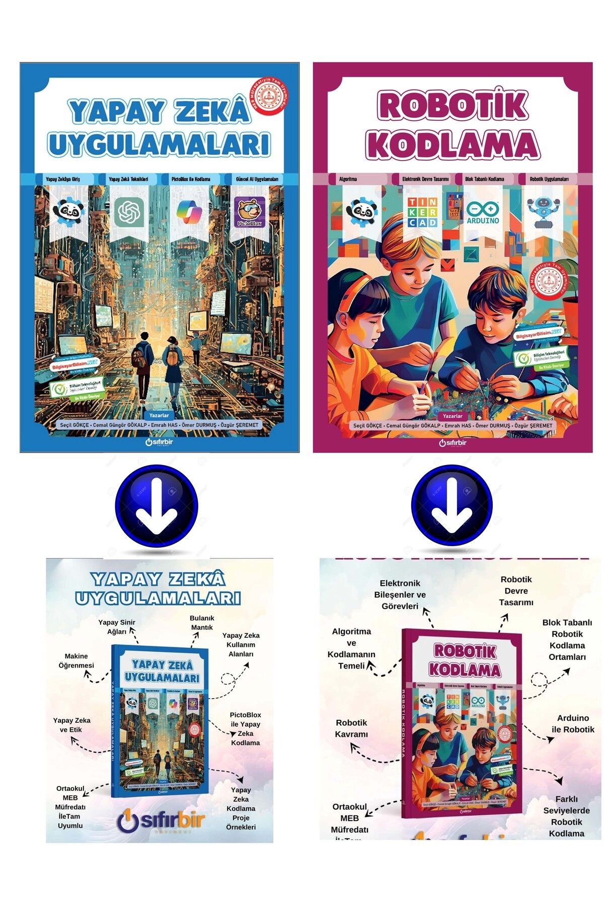 Yapay Zeka Uygulamaları ve Robotik Kodlama (2 Kitap Bir Arada)