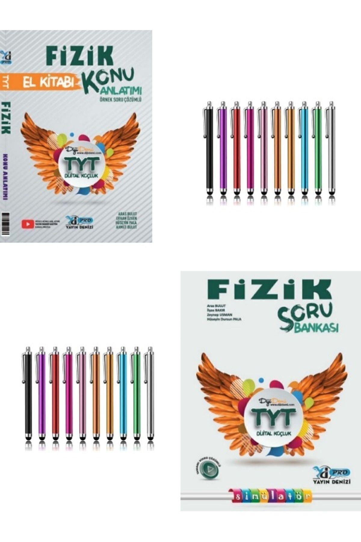 2024 Tyt Fizik Konu Anlatımlı El Kitabı+Tyt Soru Bankası Seti+Dokunmatik Kalem
