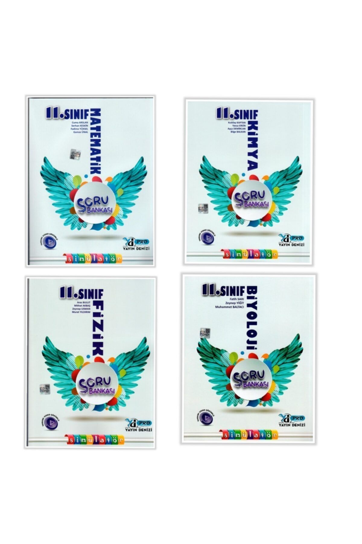 11,sınıf Matematik Fizik Kimya Biyoloji (pro Simülatör Serisi) 4 Kitap Set 2021
