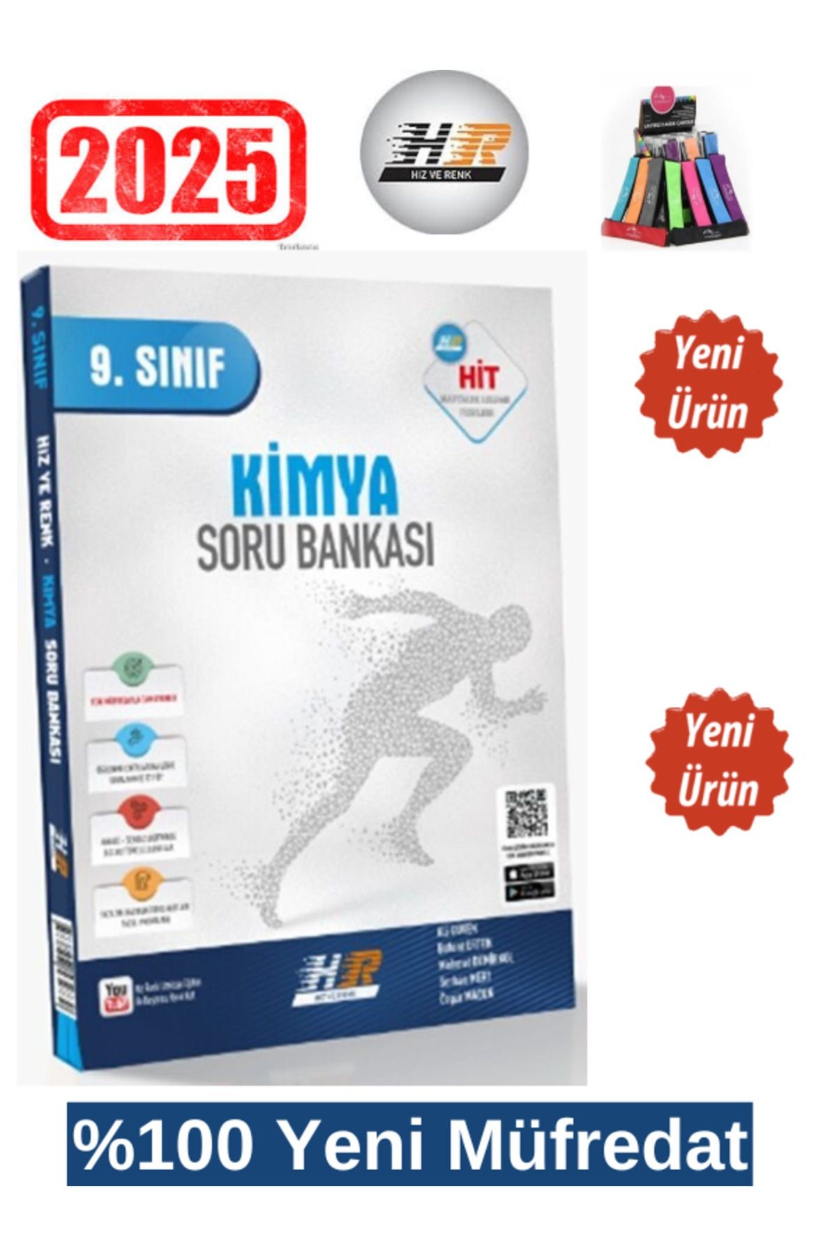 2025 9.Sınıf Hit Kimya %100 Yeni Müfredat Soru Bankası+Kalemlik