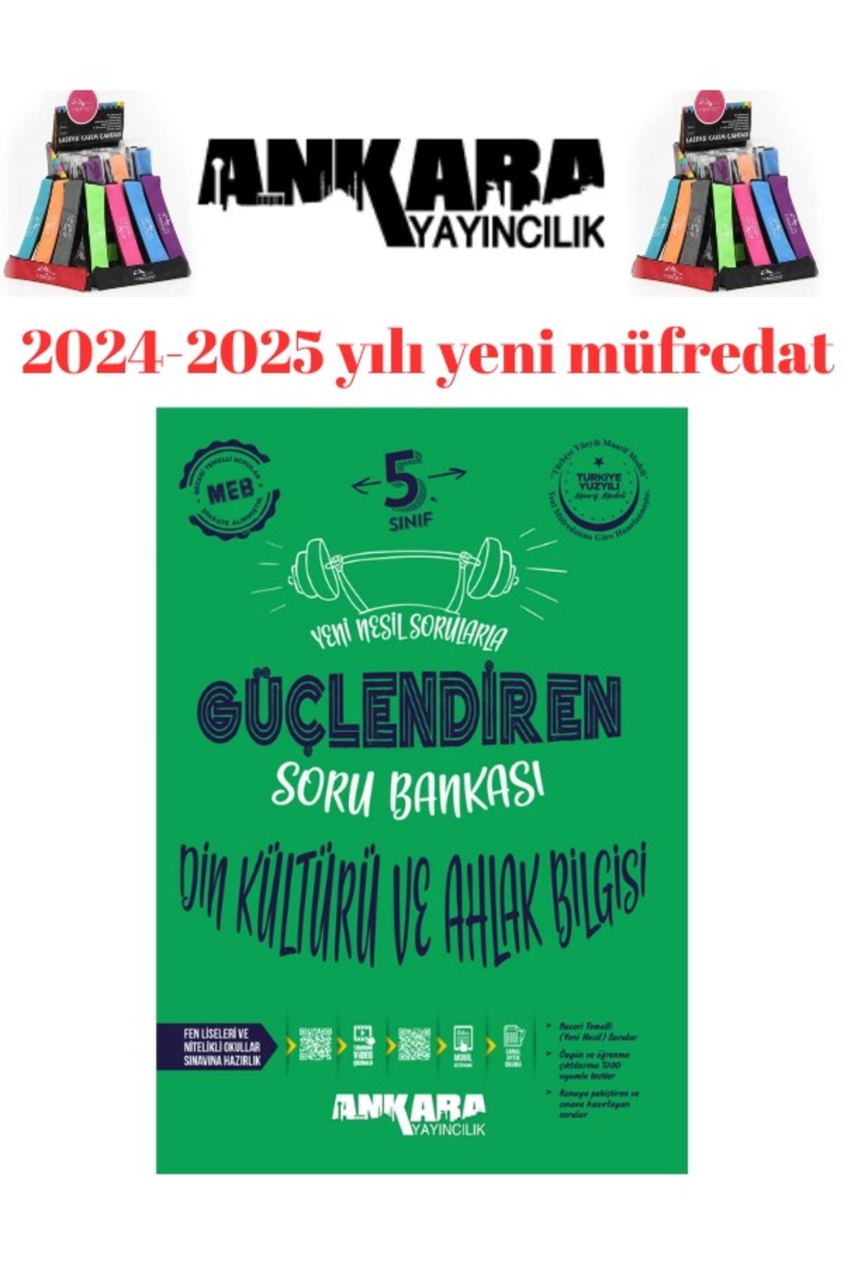 2025 5.Sınıf Din Kültürü %100 Yeni Müfredat Soru Bankası+Kalemlik