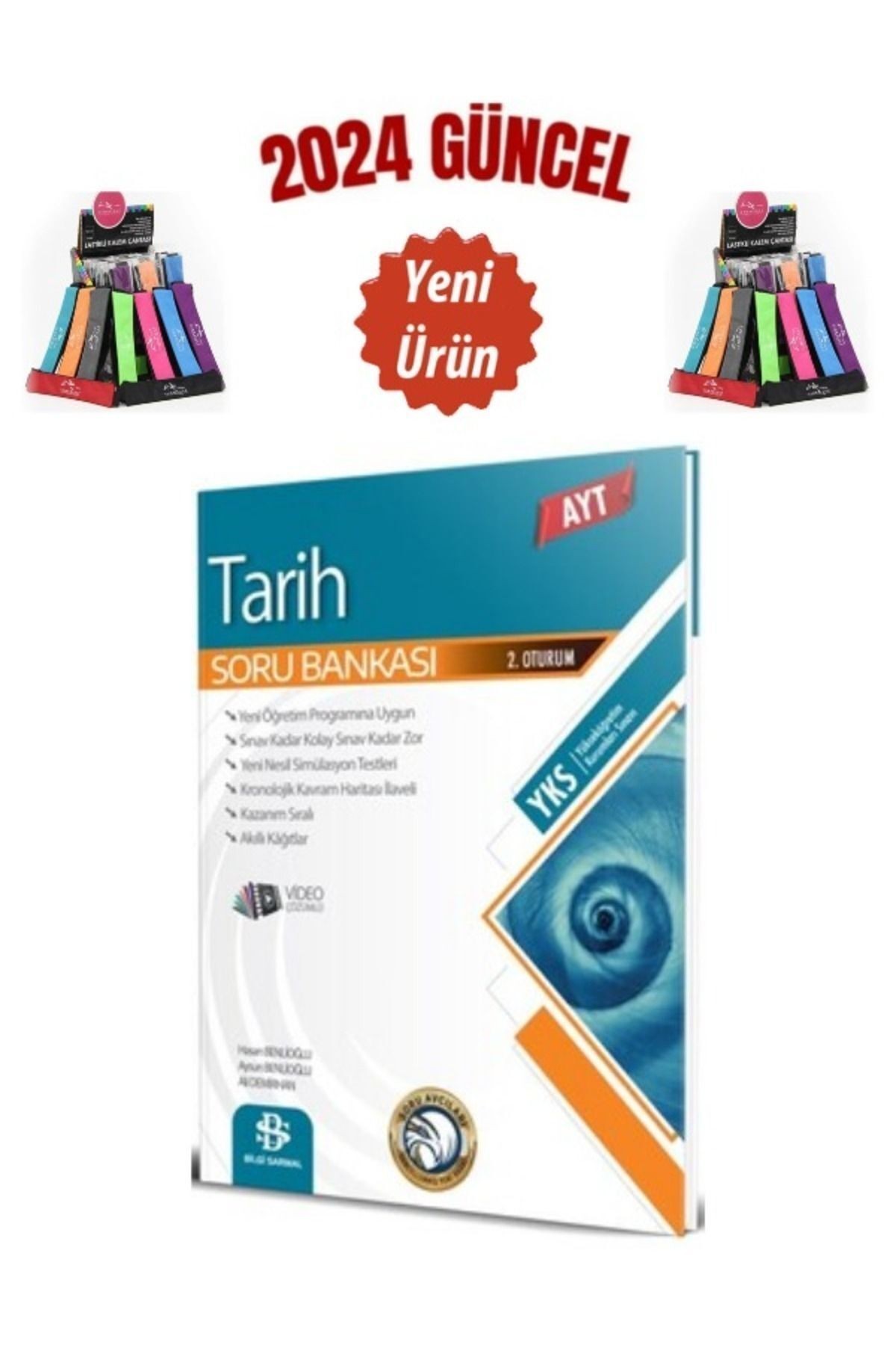 Güncel  AYT Tarih Yks Video Çözümlü Soru Bankası+Cambridge Kalemlik