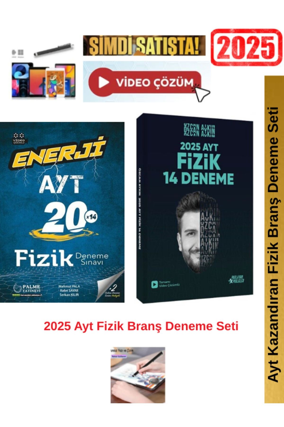 Ayt Enerji Fizik 20x14 Branş Deneme+Özcan Aykın 2025 Ayt Fizik 14lü Deneme Seti+Android Kalem