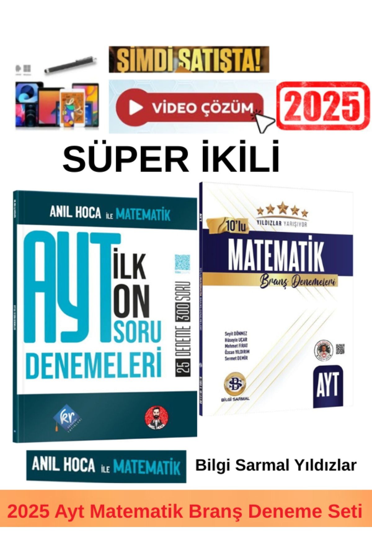 KR Anıl Hoca Matematik AYT İlk 10 Soru Deneme +Sarmal Yıldızlar Ayt Matematik 10 lu Deneme