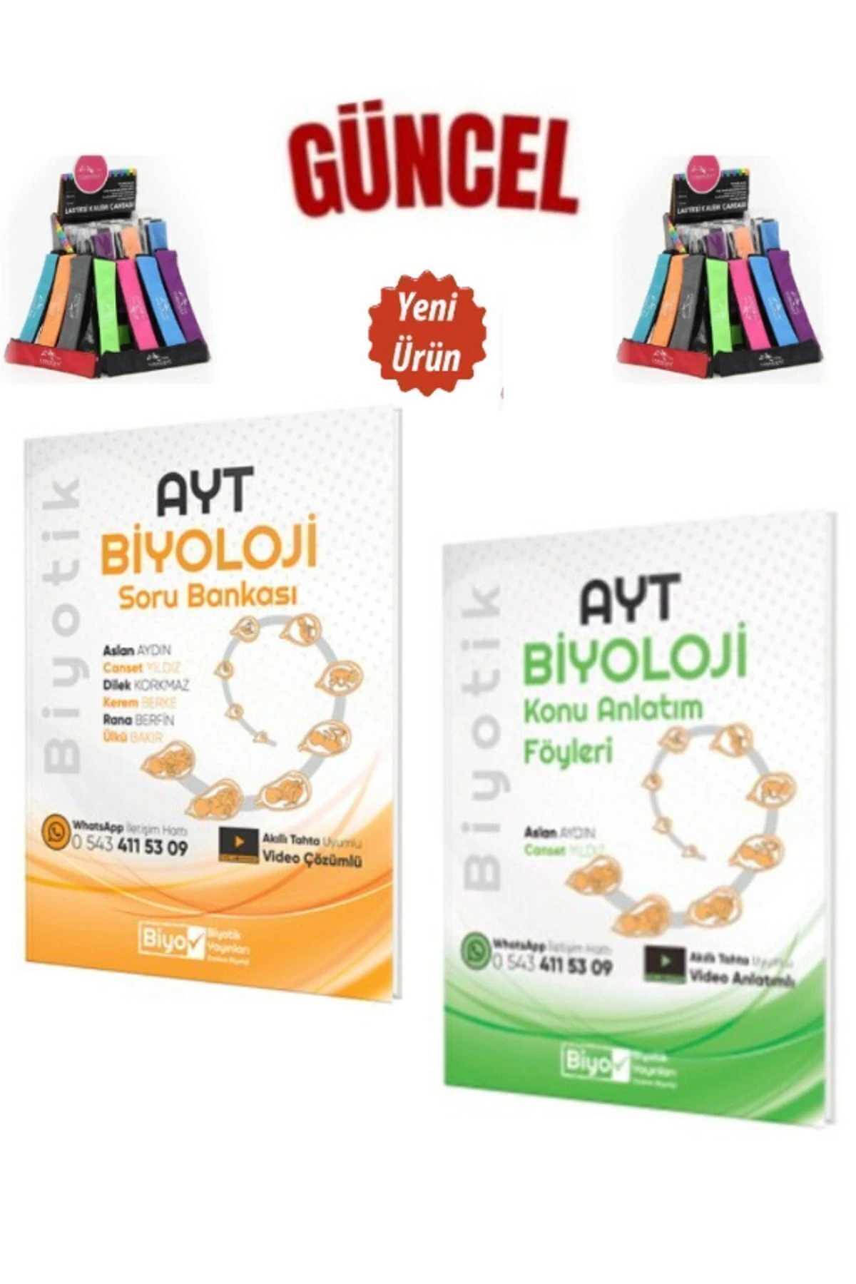 Ayt Biyoloji Video Konu Anlatımı+Ayt Biyoloji Soru Bankası Seti +Cambridge Kalemlik