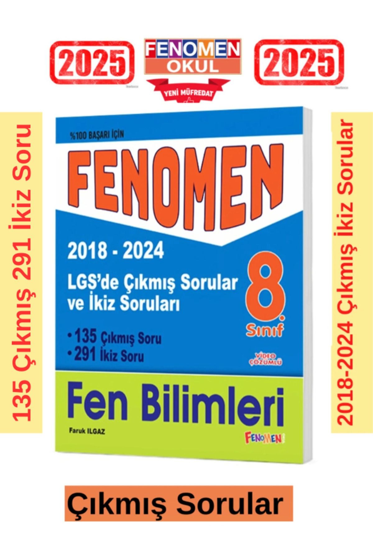 2025 8.sınıf Fen Bilimleri 2018-2024 Lgs De Çıkmış Ve İkiz Sorular Seti(135 çıkmıs+291 İkiz Soru)