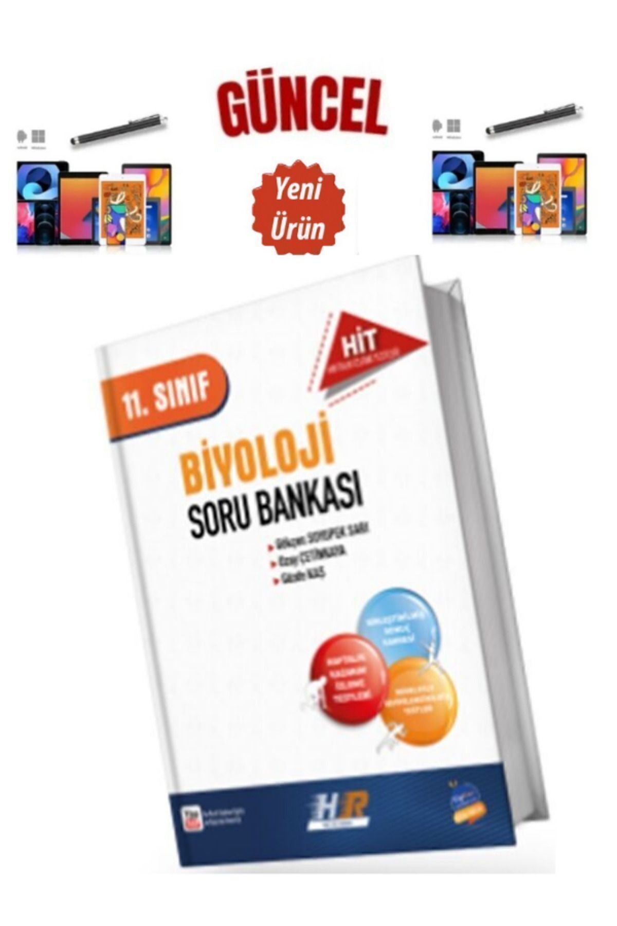 Güncel 11.Sınıf Biyoloji HİT Video Çözümlü Soru Bankası+Dokunmatik Kalem