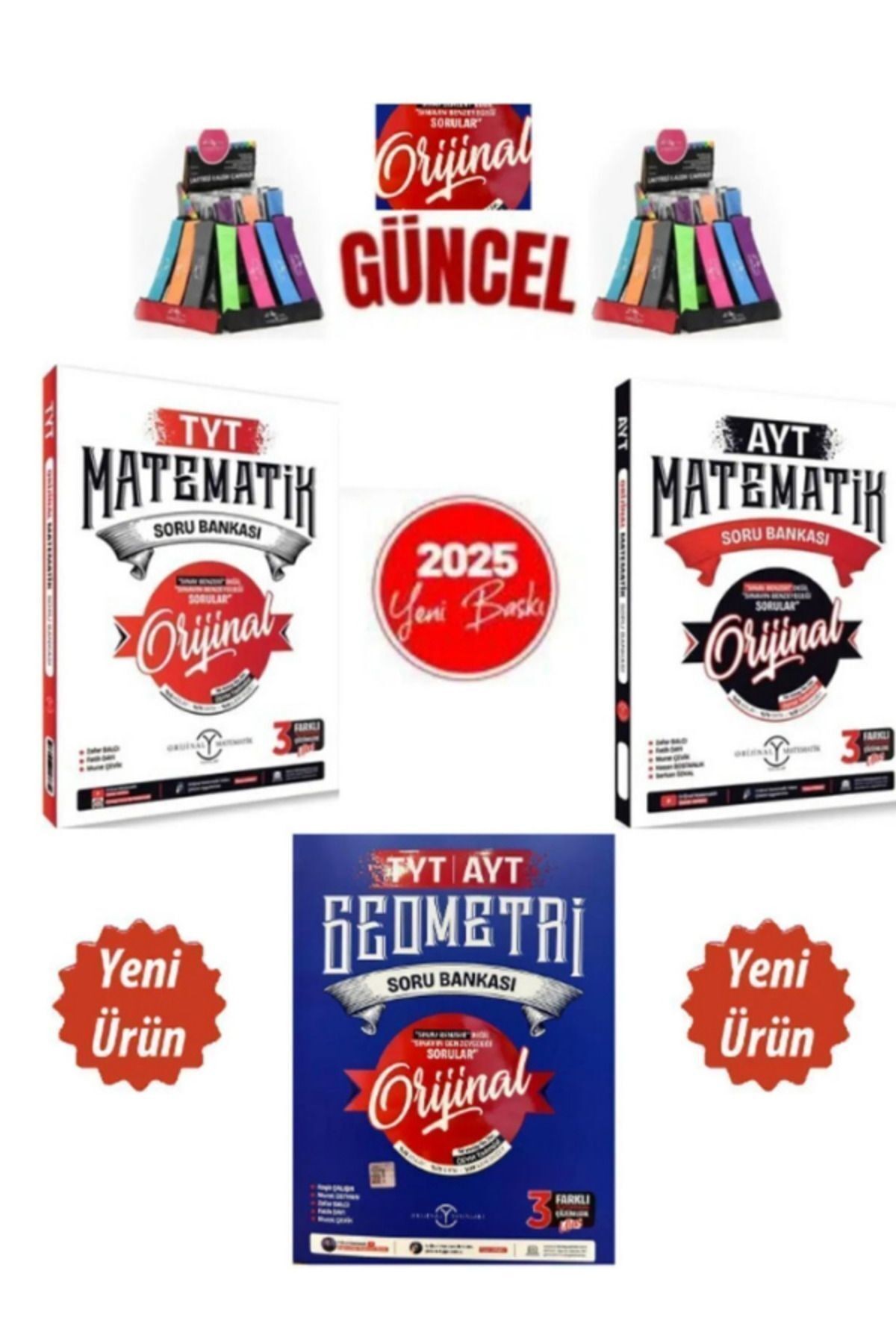 Tyt Ayt Matematik Geometri Soru Bankası Seti 3 Kitap Yeni 2024