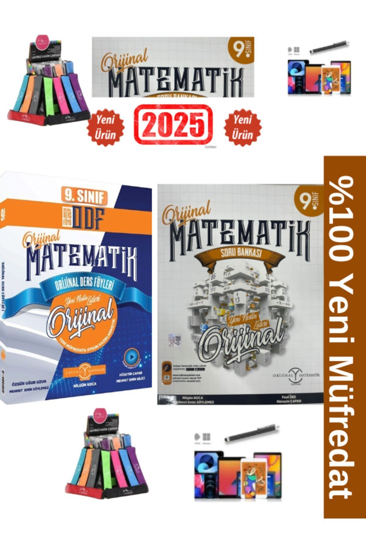 2025 9.sınıf Matematik Odf Kdt Seti Konu Soru Bankası Seti Kalemlik Kalem