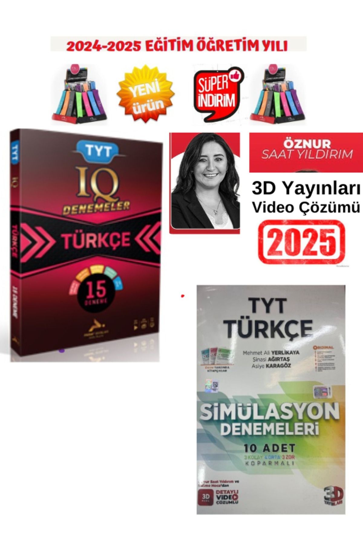 Paraf 2025 Tyt Türkçe 15 Deneme+3D Simulasyon 2025 Tyt Türkçe 10 Deneme(Öznur Hoca Çözümlü)
