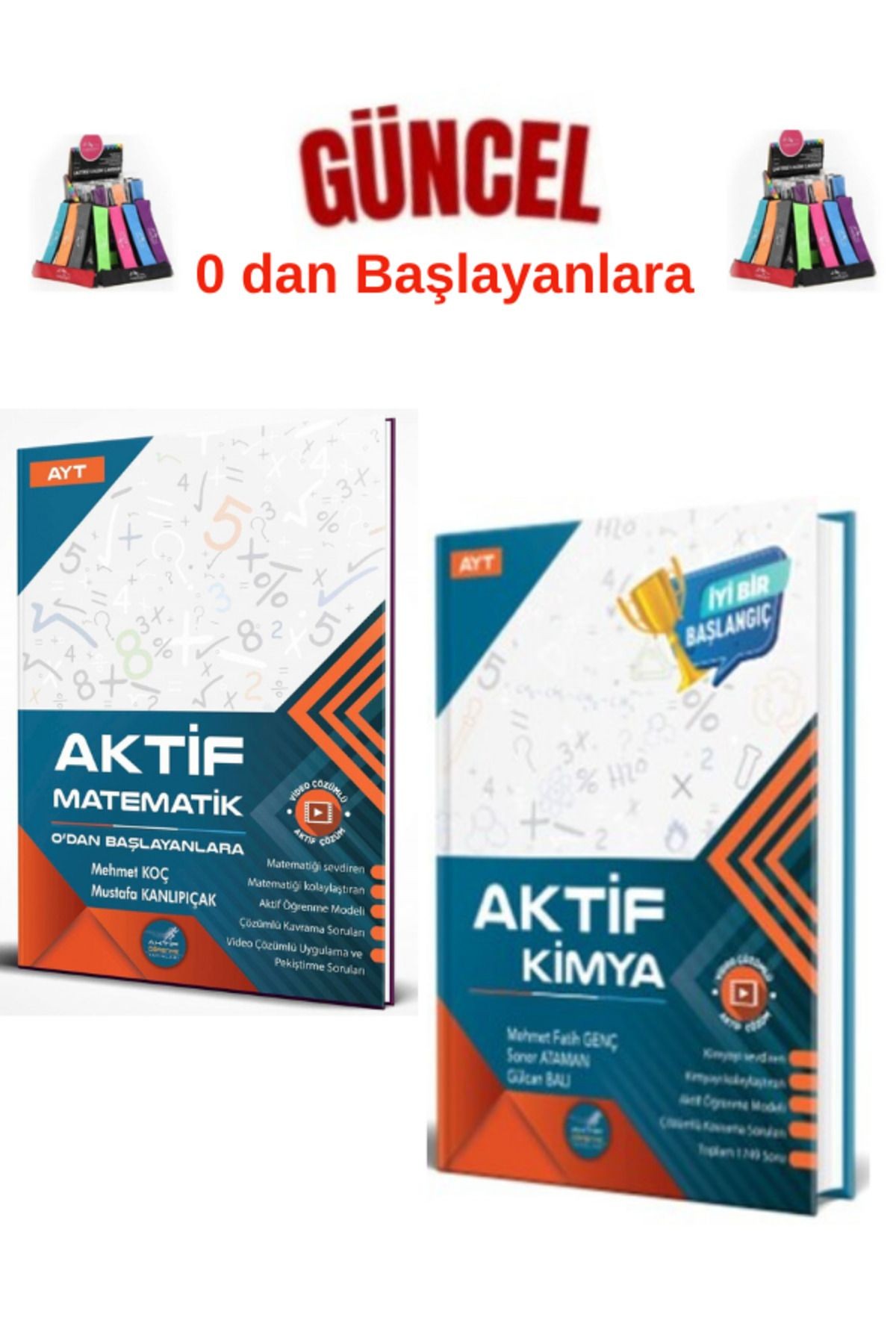 Güncel 0 Dan Başlayanlara Ayt Kimya-Matematik Konu Anlatımlı Soru Bankası+Kalemlik