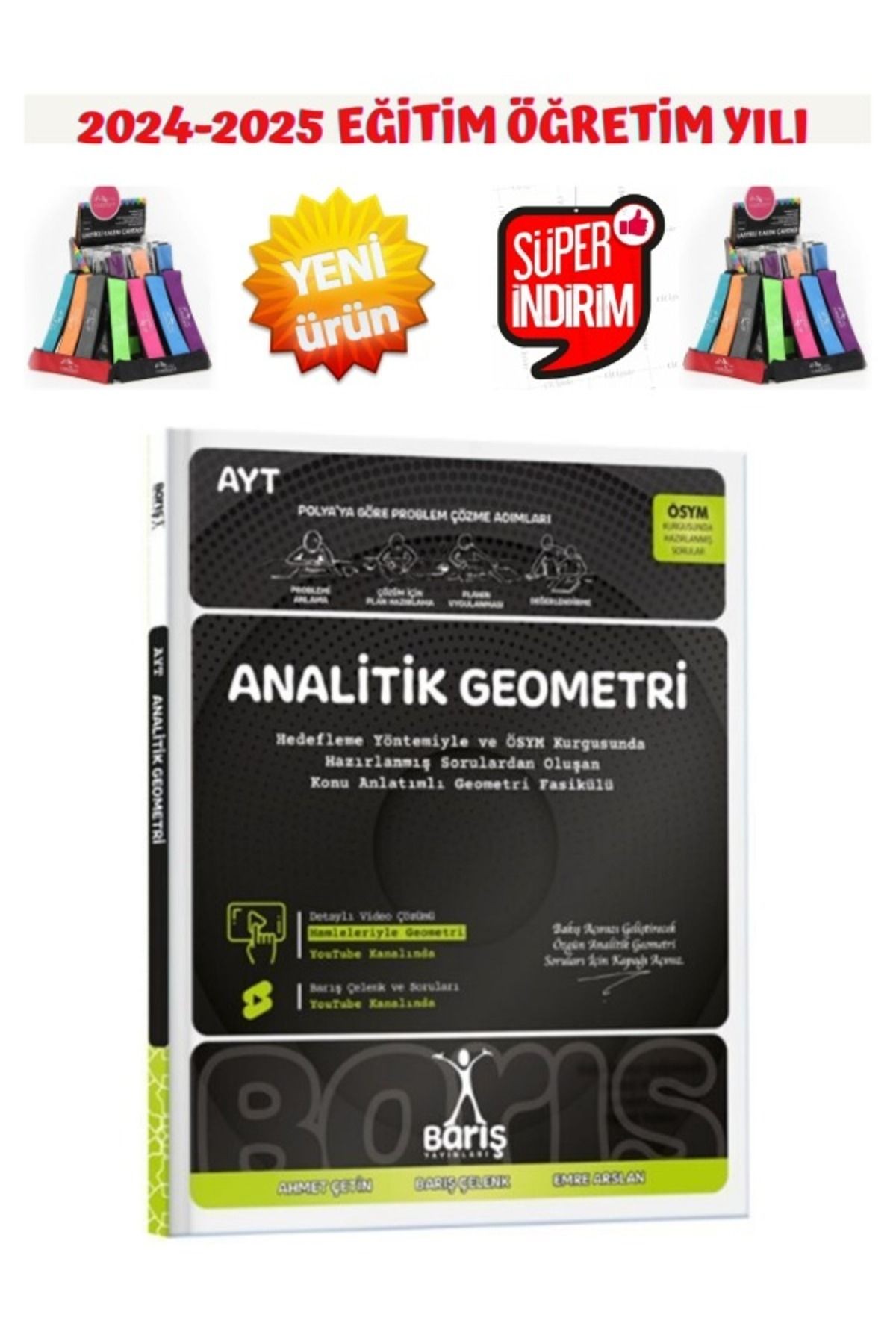 Barış Çelenk Güncel Ayt Analitik Geometri Konu Anlatımlı Fasikül Set(Ösym Tarzında)+Kalemlik