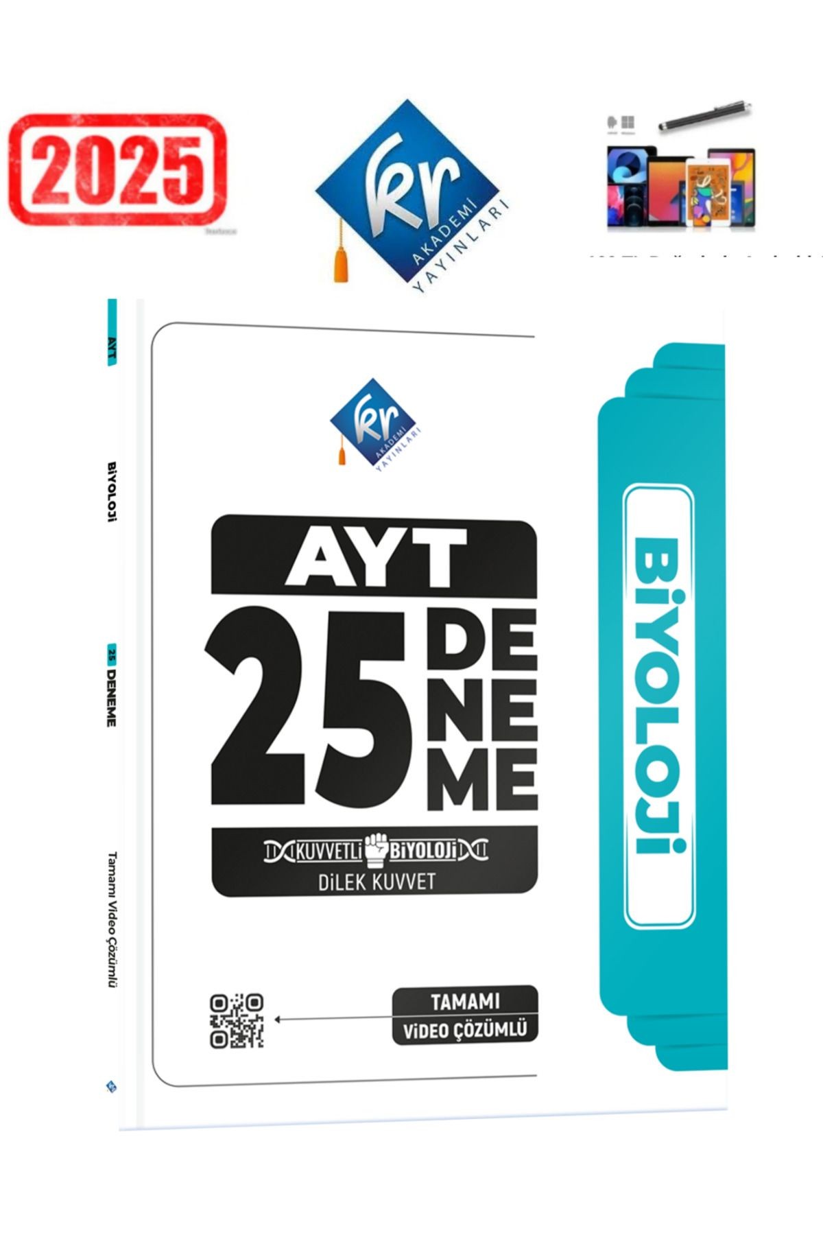 Dilek Hoca Kuvvetli Biyoloji AYT Biyoloji Video Çözümlü 25 Deneme KR Akademi+ Kalem