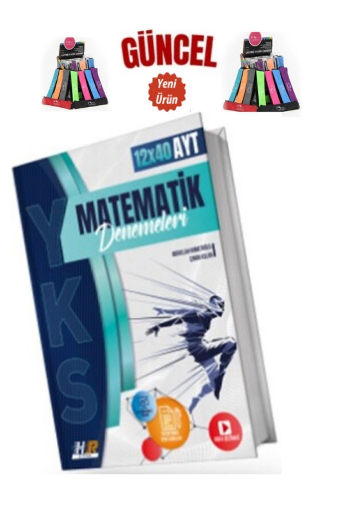 Güncel  AYT Matematik 12 x 40 Denemeleri(480Soru)+Cambridge Kalemlik