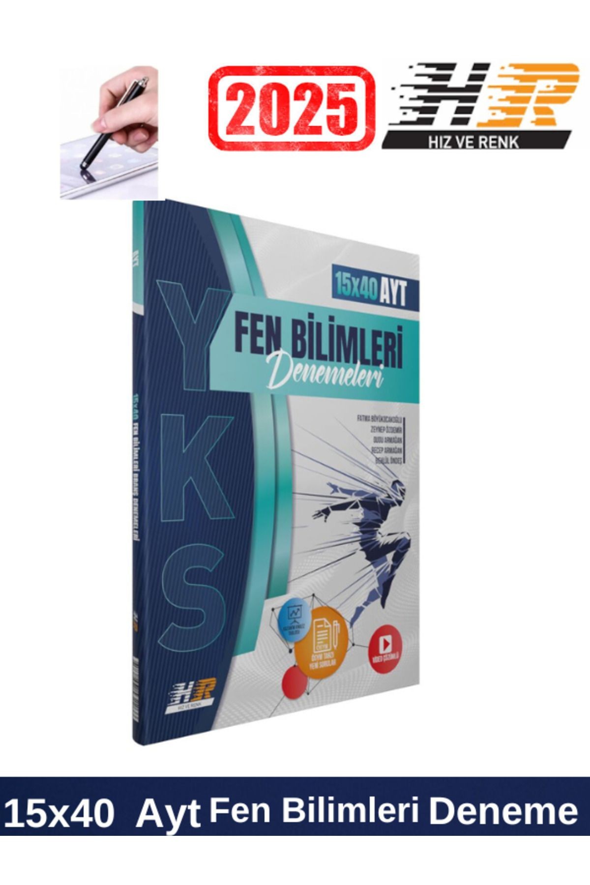 2025 AYT Fen Bilimleri 15 x 40 Denemeleri+Android Kalem