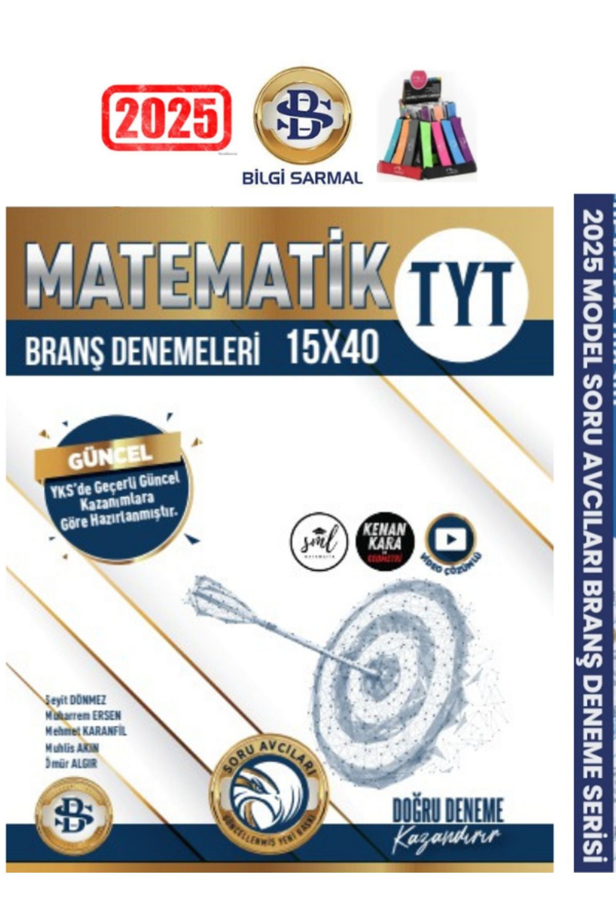 2024-2025 Tyt Matematik 15x40 (600 Soru) Soru Avcısı Branş Denemesi+Kalemlik