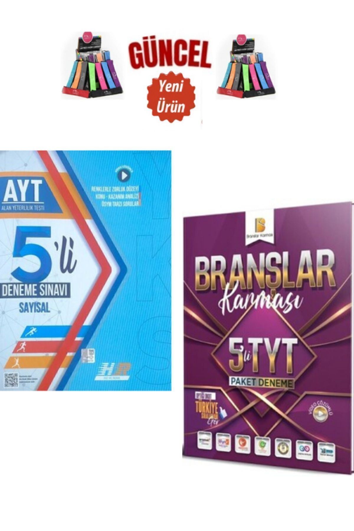 Güncel Ayt Sayısal 5 Genel Deneme+Krallar Karması Genel Tyt 5 Deneme Seti+Kalemlik