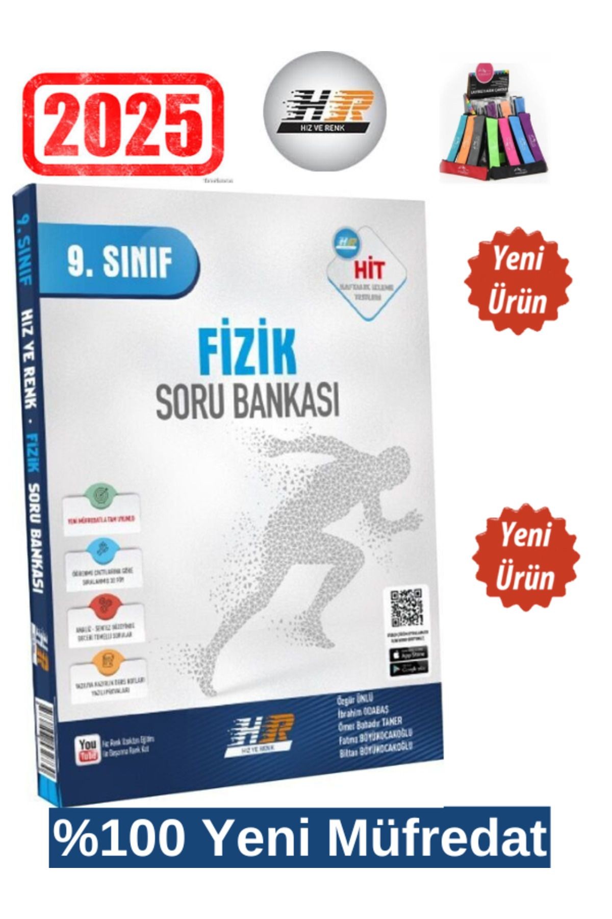 2025 9.Sınıf Hit Fizik %100 Yeni Müfredat Soru Bankası+Kalemlik