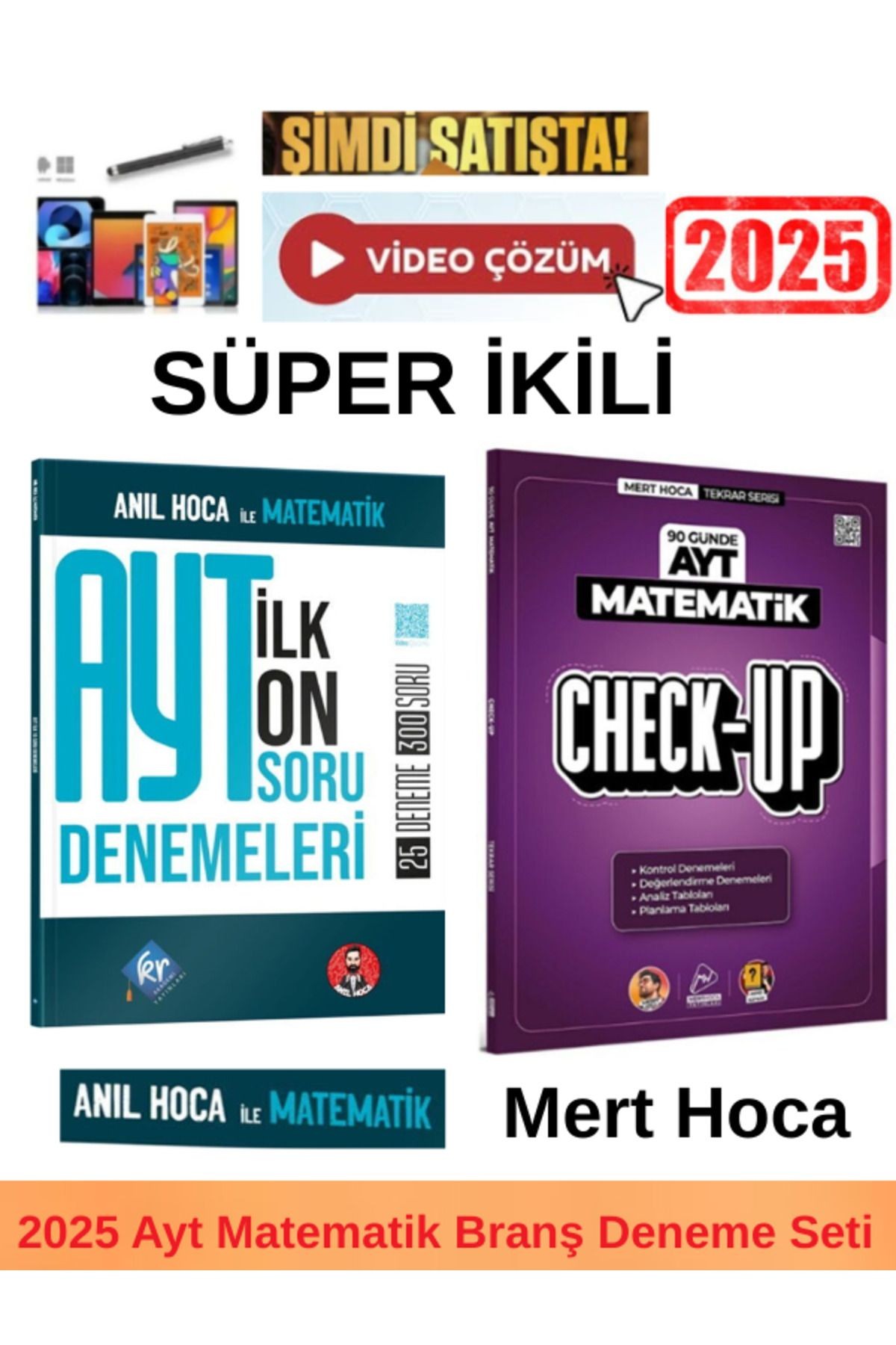 KR Anıl Hoca Matematik AYT İlk 10 Soru Deneme +Mert Hoca Check Up Ayt 90 Günde Matematik Deneme