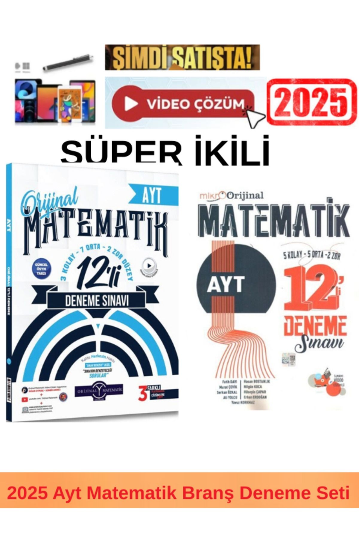 Ayt Matematik 12 li Branş Deneme +Mikro Orijinal Ayt Matematik 12 Deneme+Kalem