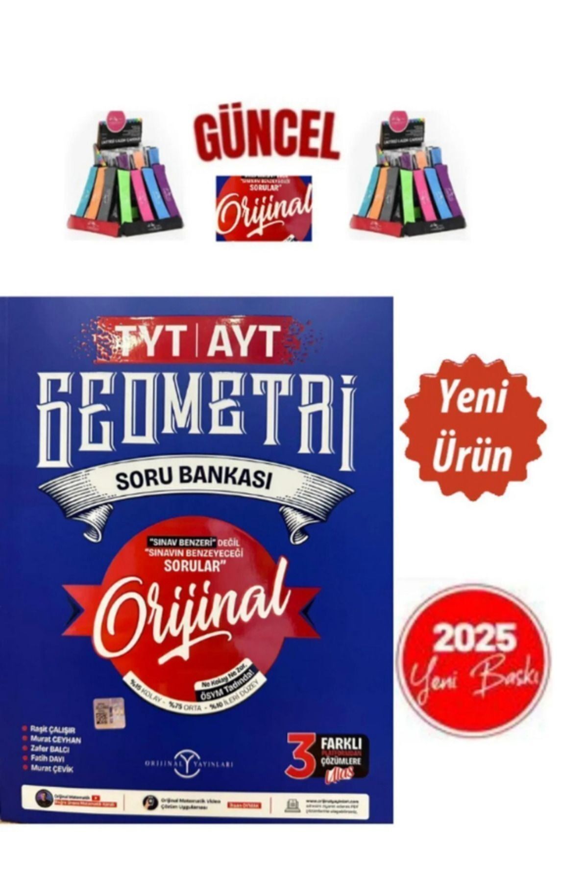 Tyt Ayt Matematik Geometri Soru Bankası Seti 3 Kitap Yeni 2024
