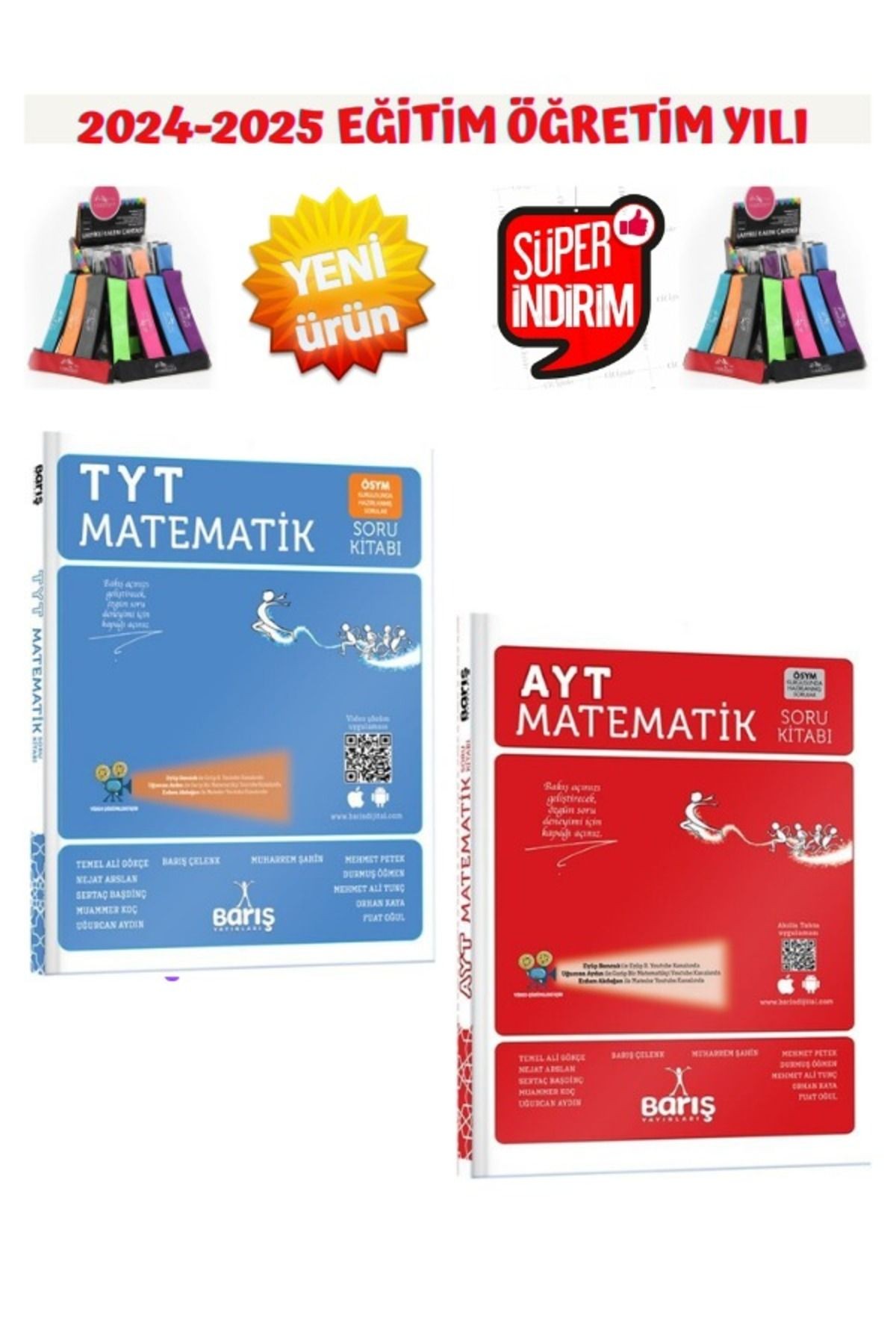 Barış Çelenk Güncel 2025 TytAyt Geometri Soru+Ayt Matematik Soru Bankası (Ösym Tarzında)+Kalemlik