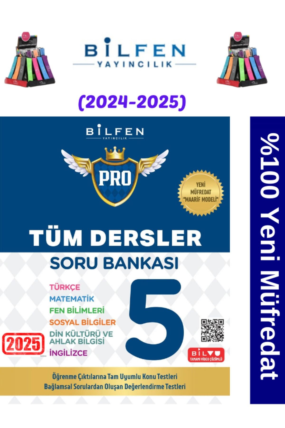 2025 5.Sınıf Protest Tüm Dersler(T-M-F-S-İ-D)%100 Yeni Müfredat Soru Bankası+Kalemlik