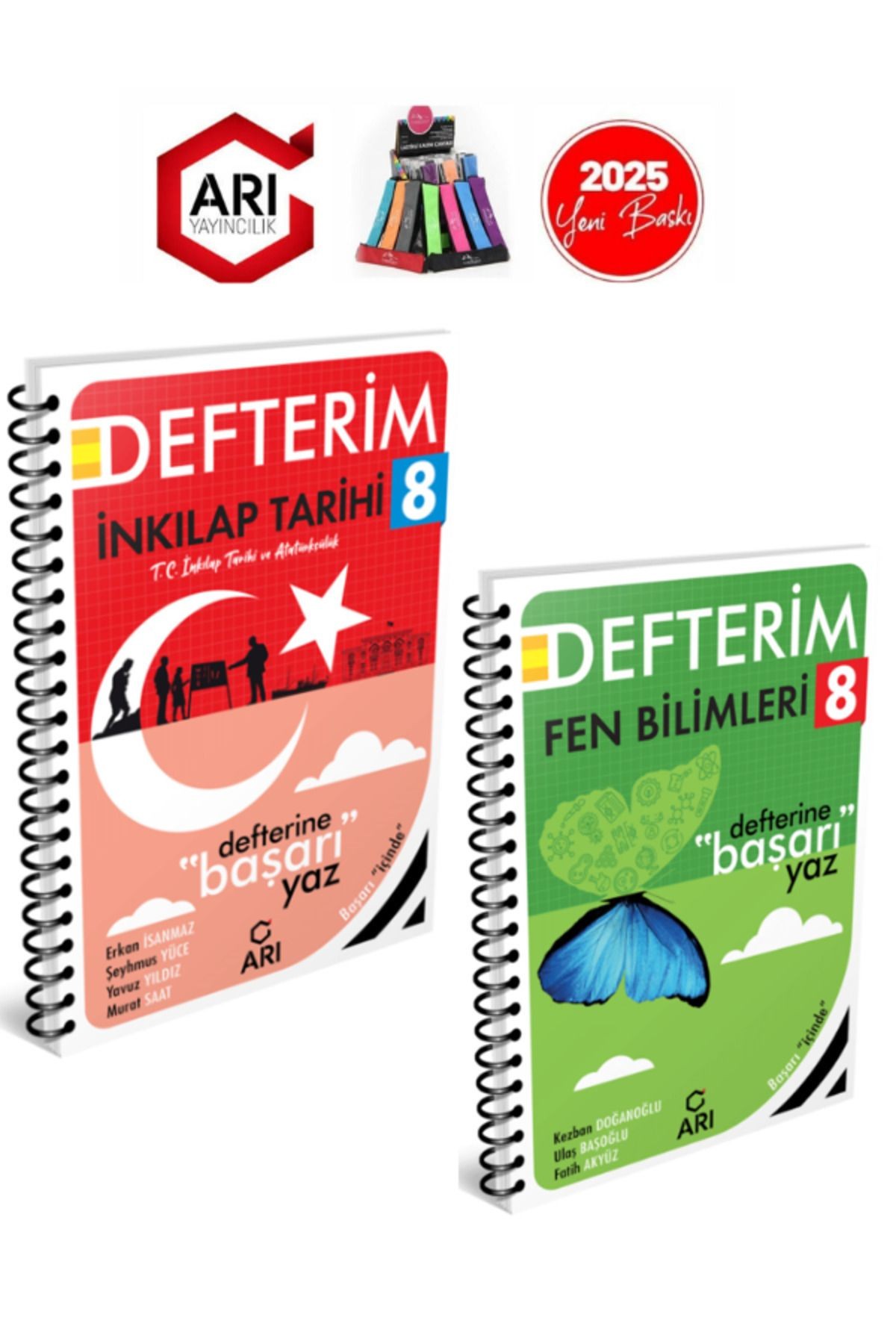 Arı 2025 8.Sınıf Lgs Hazırlık Fen-Inkılap Tarihi Konu Anlatımlı Defter +Kalemlik