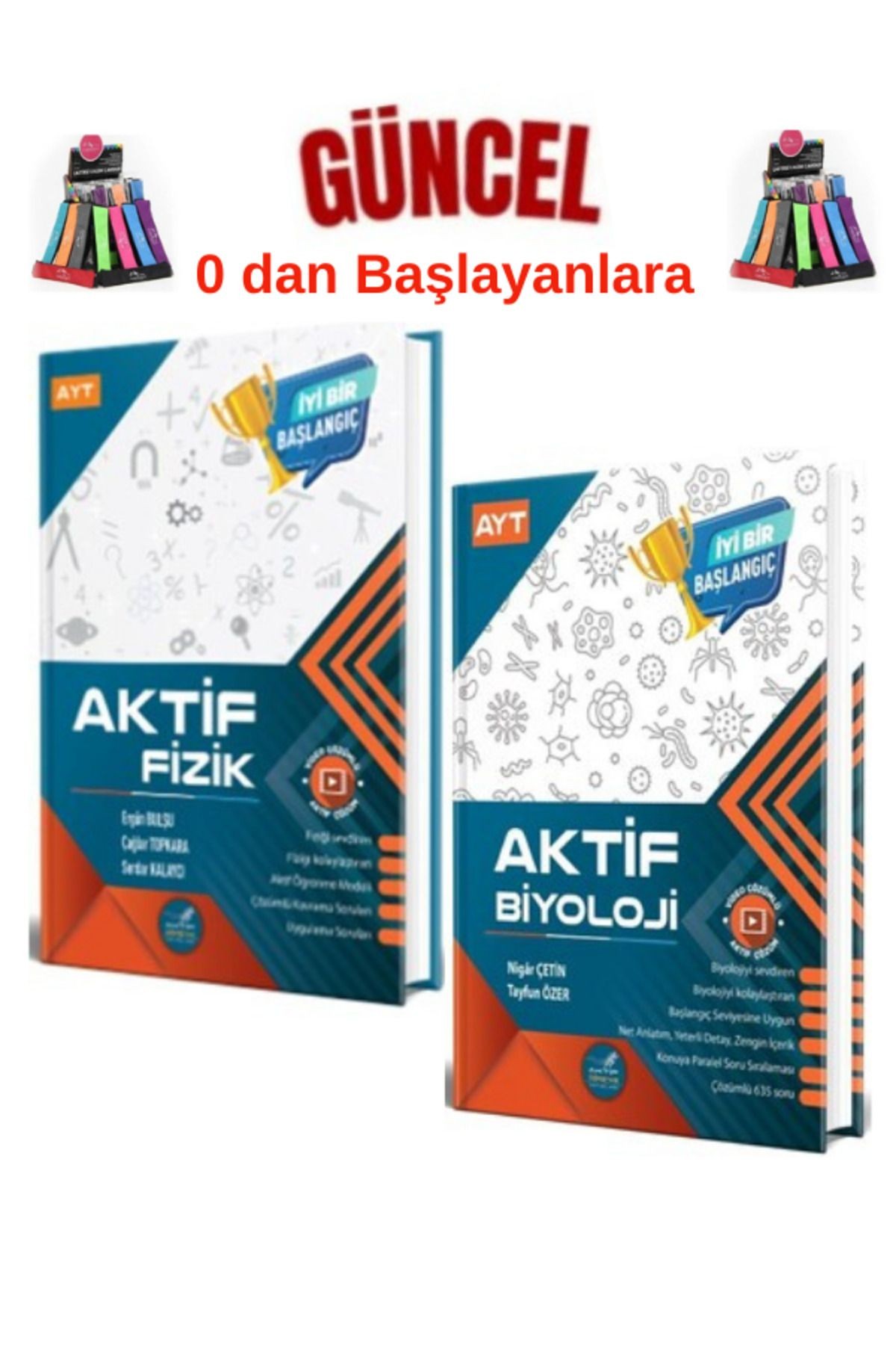 Güncel 0 Dan Başlayanlara Ayt Biyoloji-Fizik Konu Anlatımlı Soru Bankası+Kalemlik