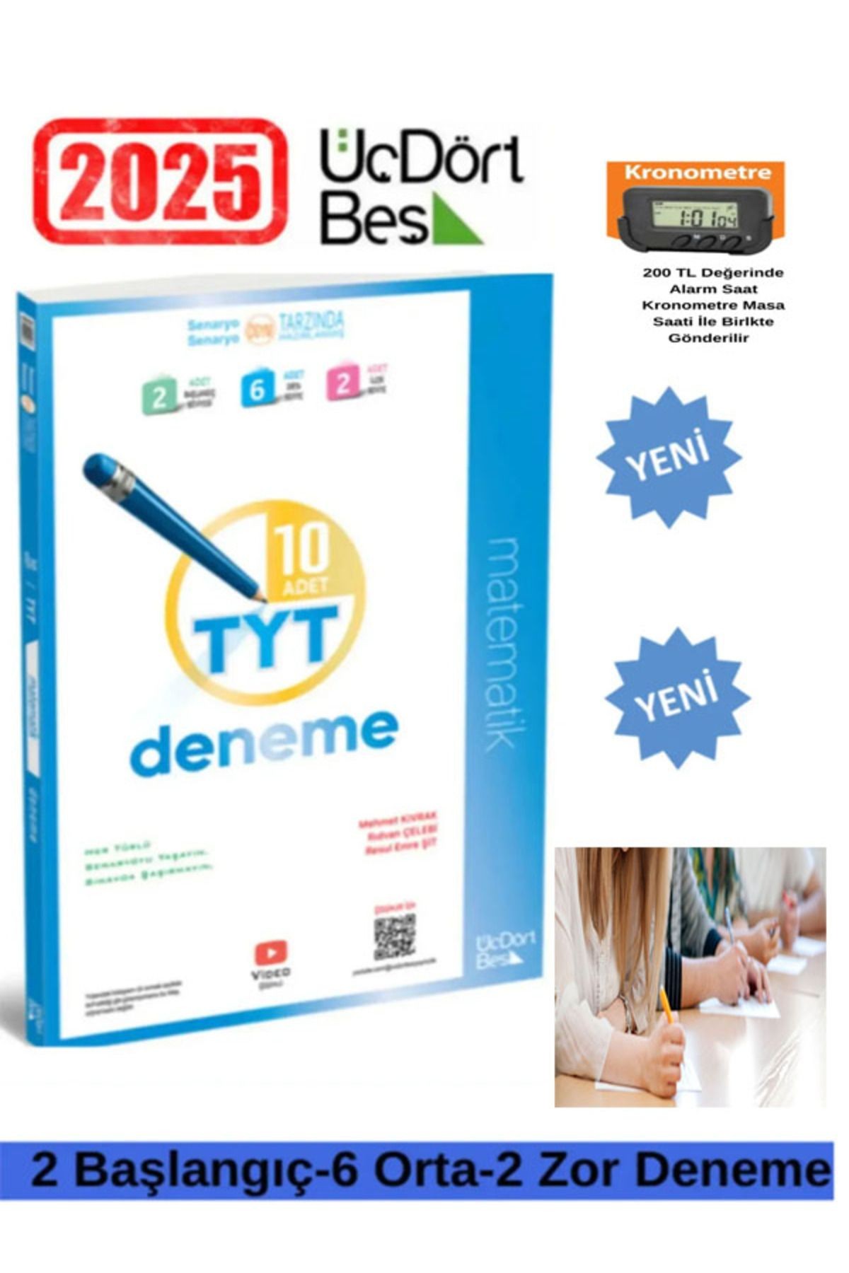 345 Tyt 10'lu Matematik Deneme 2025 Model Android Kalem (DOKUNMATİK KALEM)