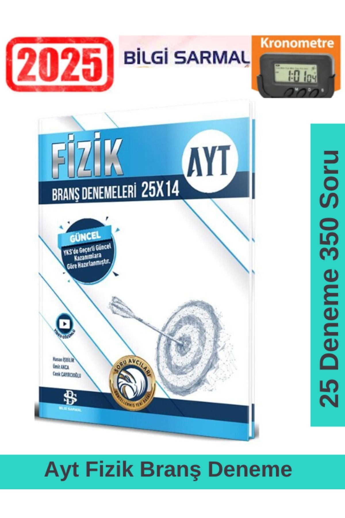 2025 Ayt Fizik 25x14 Branş Deneme+Kronometre