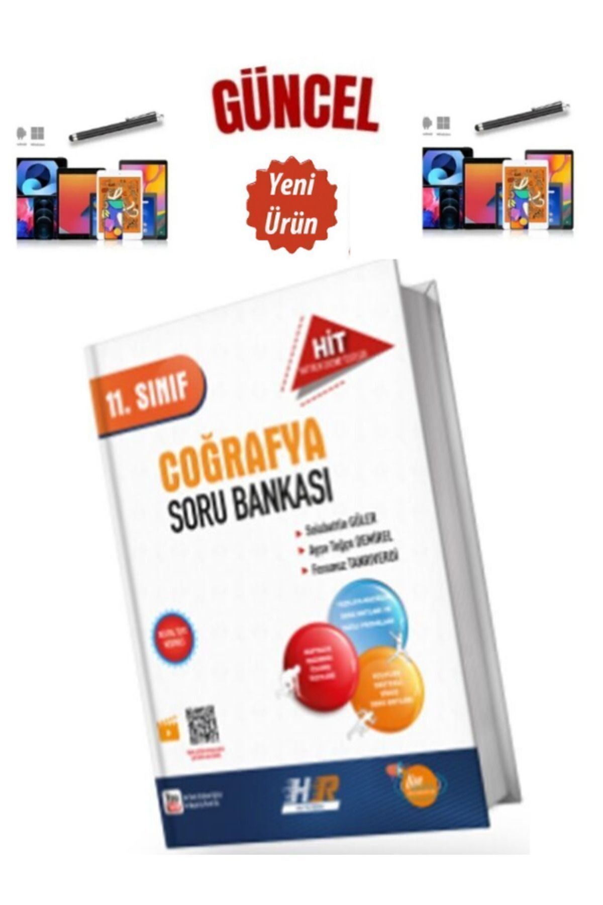 Güncel 11.Sınıf Coğrafya HİT Video Çözümlü Soru Bankası+Dokunmatik Kalem