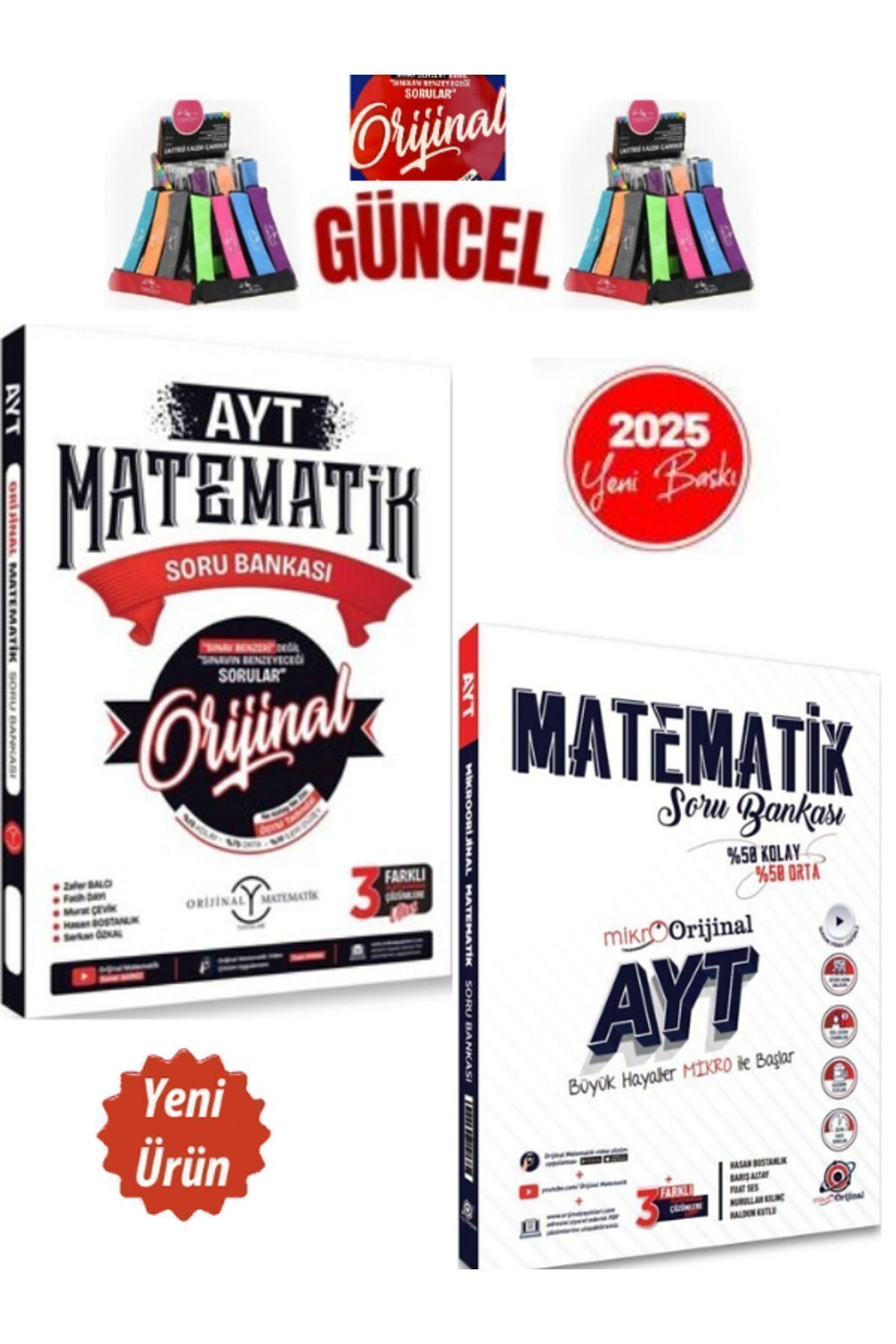 2025 Ayt Matematik Soru Bankası+Mikro Orijinal Ayt Matematik Soru Bankası +Cambridge Kalemlik