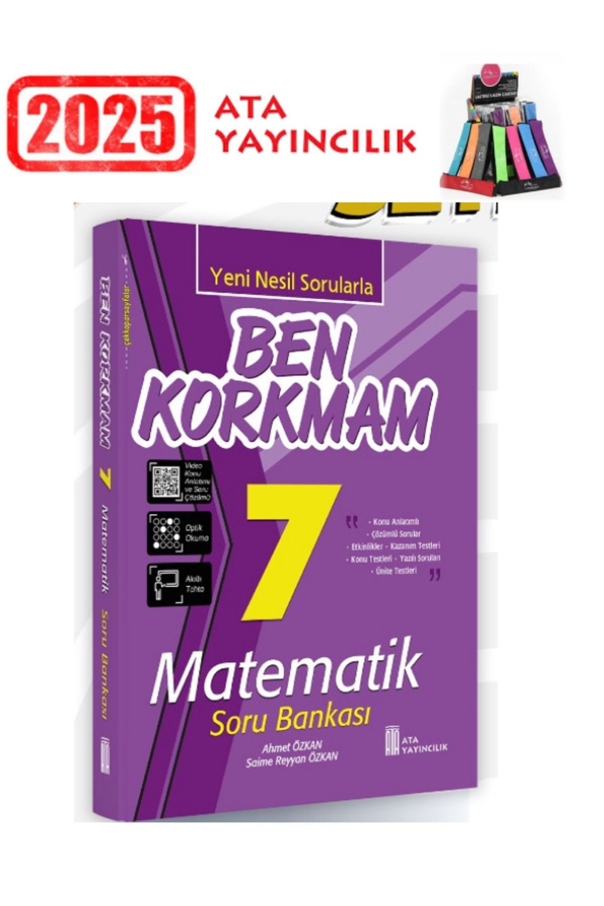 Ata Yayıncılık Güncel Ben Korkmam 7.Sınıf Matematik Soru Bankası+Kalemlik