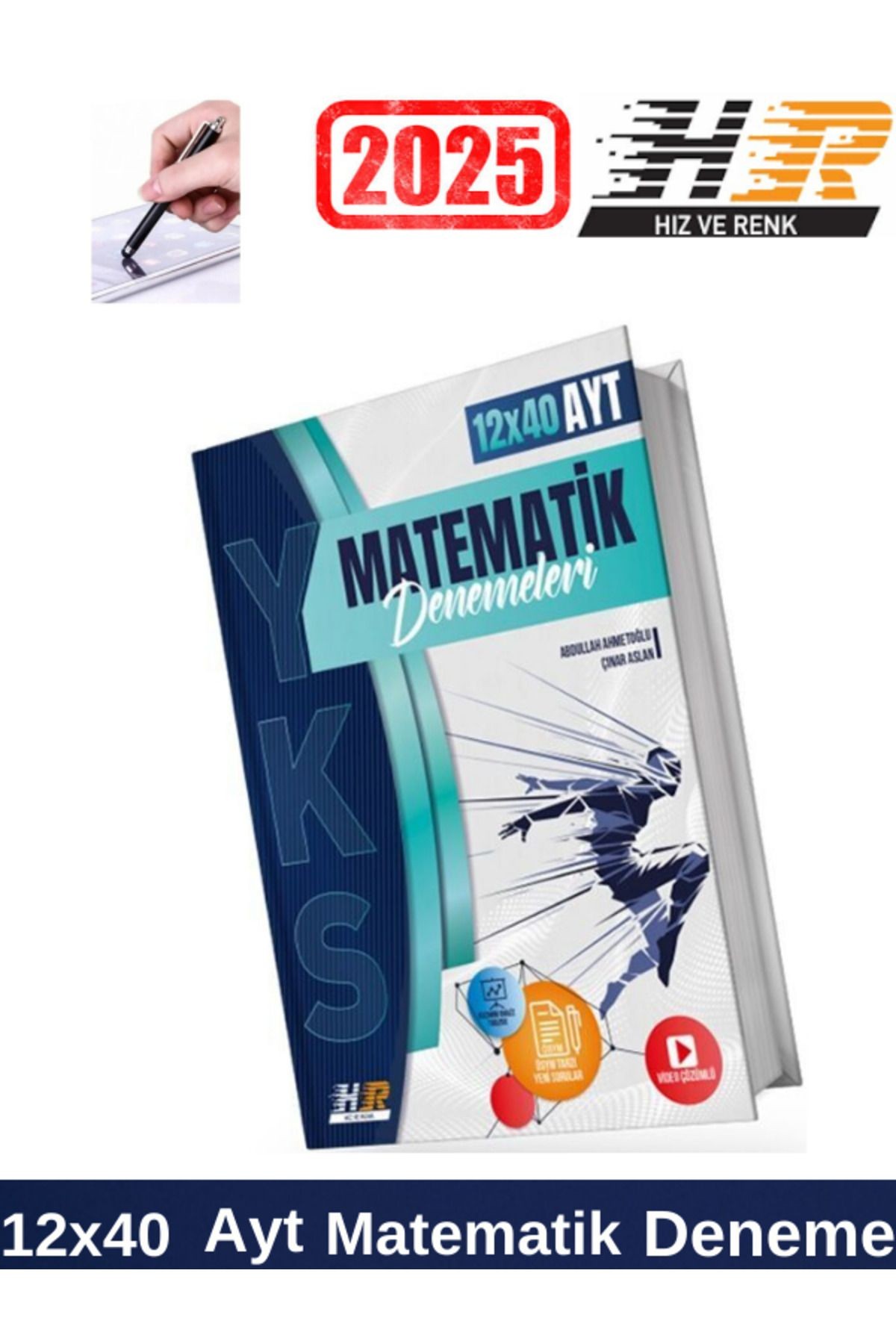 2025 AYT Matematik 12 x 40 Denemeleri+Android Kalem
