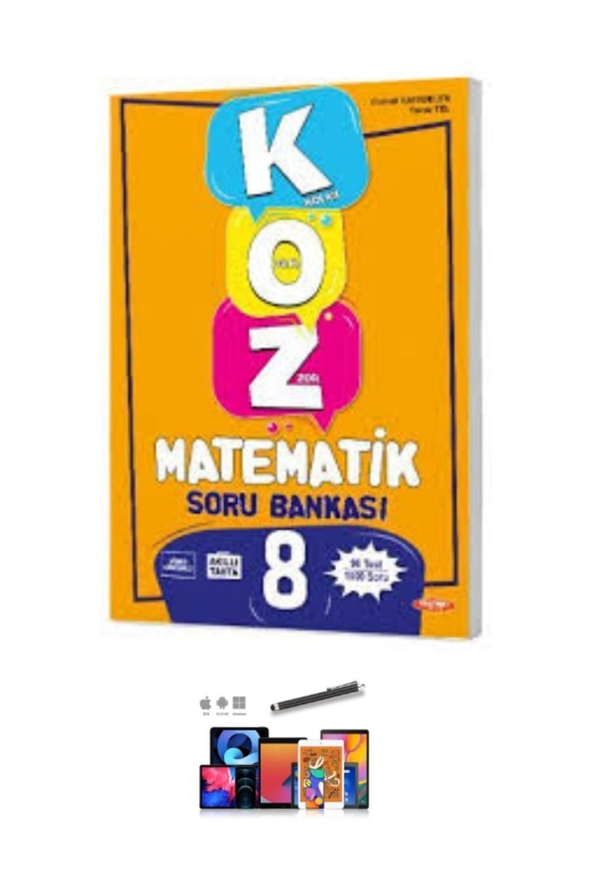 2024 Kurmay 8.Sınıf Koz Tatlı-Sert Matematik (96 Test-1000 Soru)Soru Bankası+ Kalem+Kalemlik