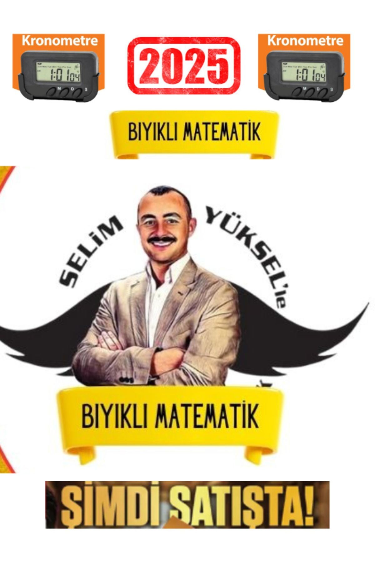 Bıyıklı Matematik TYT İlk 12-AYT İlk 10 Soru Matematik 30 Deneme- Öğren de Gel+22 Net+Kronometre