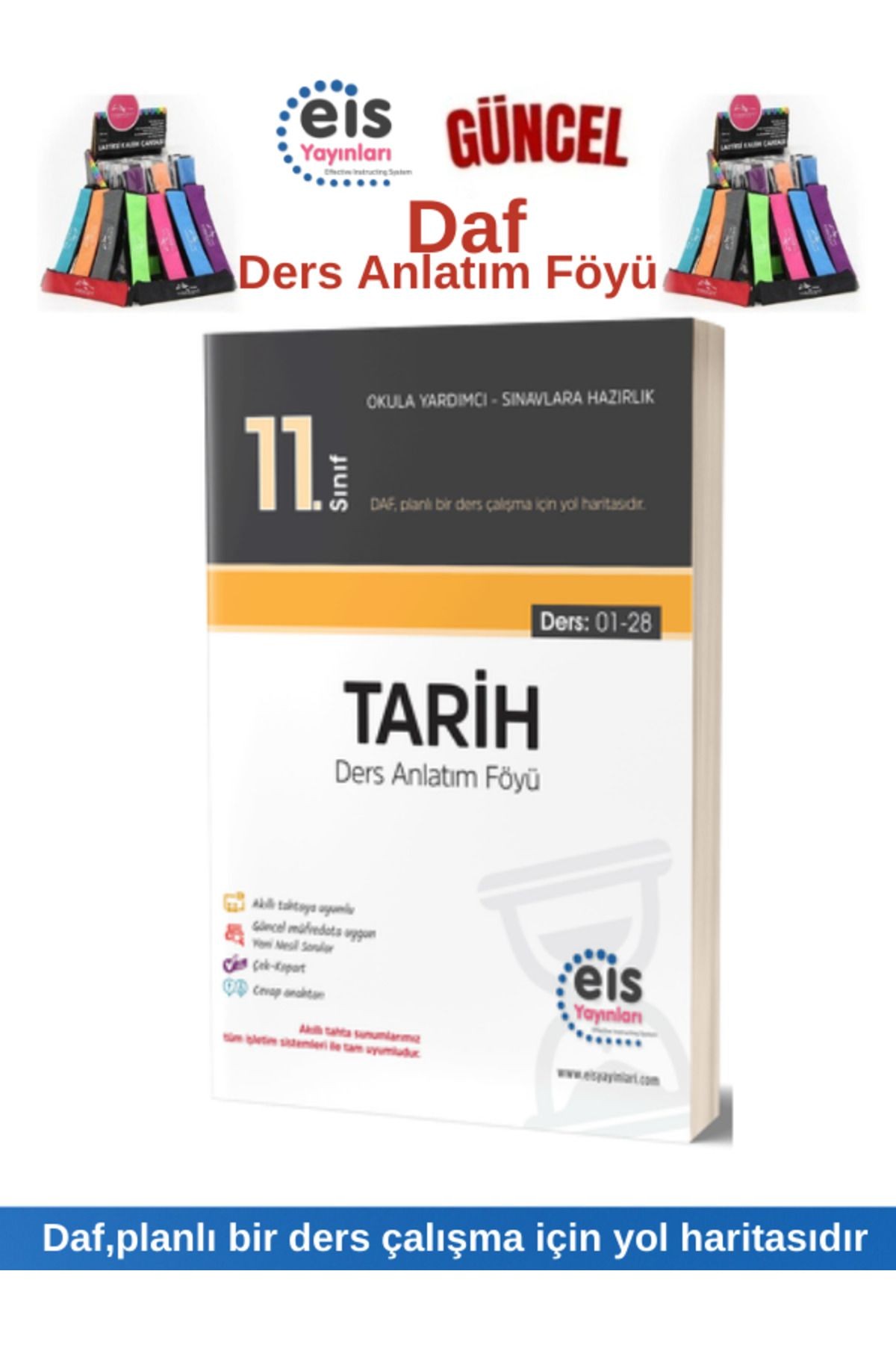 Eis Yayınları Güncel 11.sınıf Tarih Daf Ders Anlatım Föyü Kalemlik (KONU ANLATIMLI SORU BANKASI)