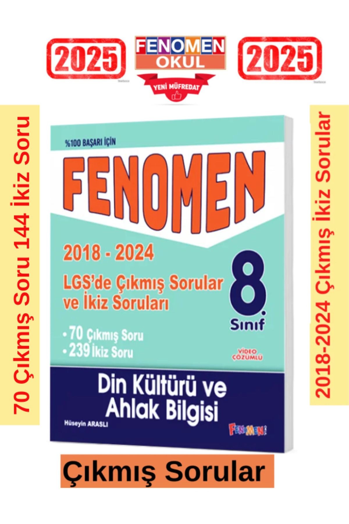 2025 8.sınıf Fen Bilimleri-Din Kültürü 2018-2024 Lgs De Çıkmış Ve İkiz Sorular Seti