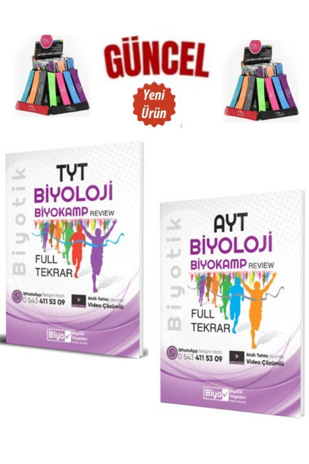 Tyt-Ayt Biyoloji Full Tekrar Biyokamp Revıew Video Çözümlü Soru Bankası Seti+Kalemlik