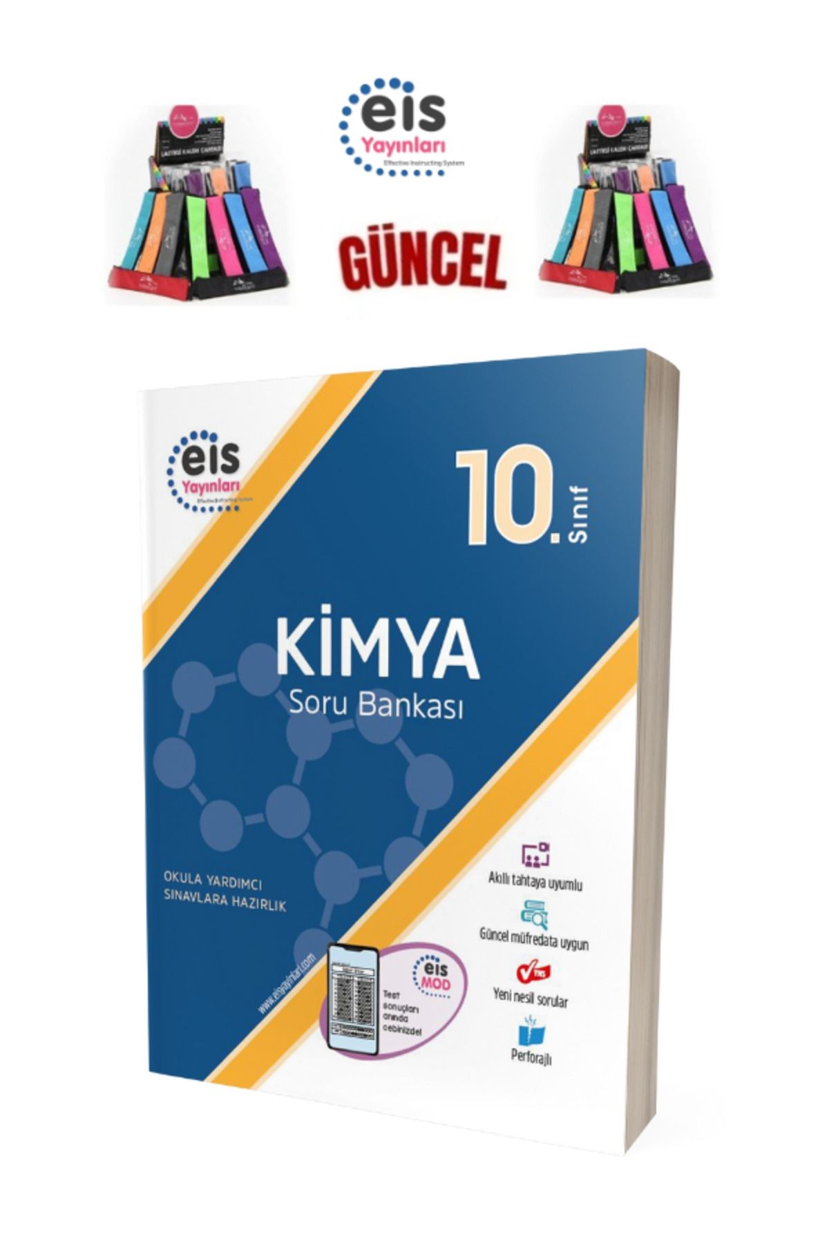 Eis Yayınları Güncel 10.Sınıf Kimya Yeni Nesil Soru Bankası +Lastikli Kalemlik