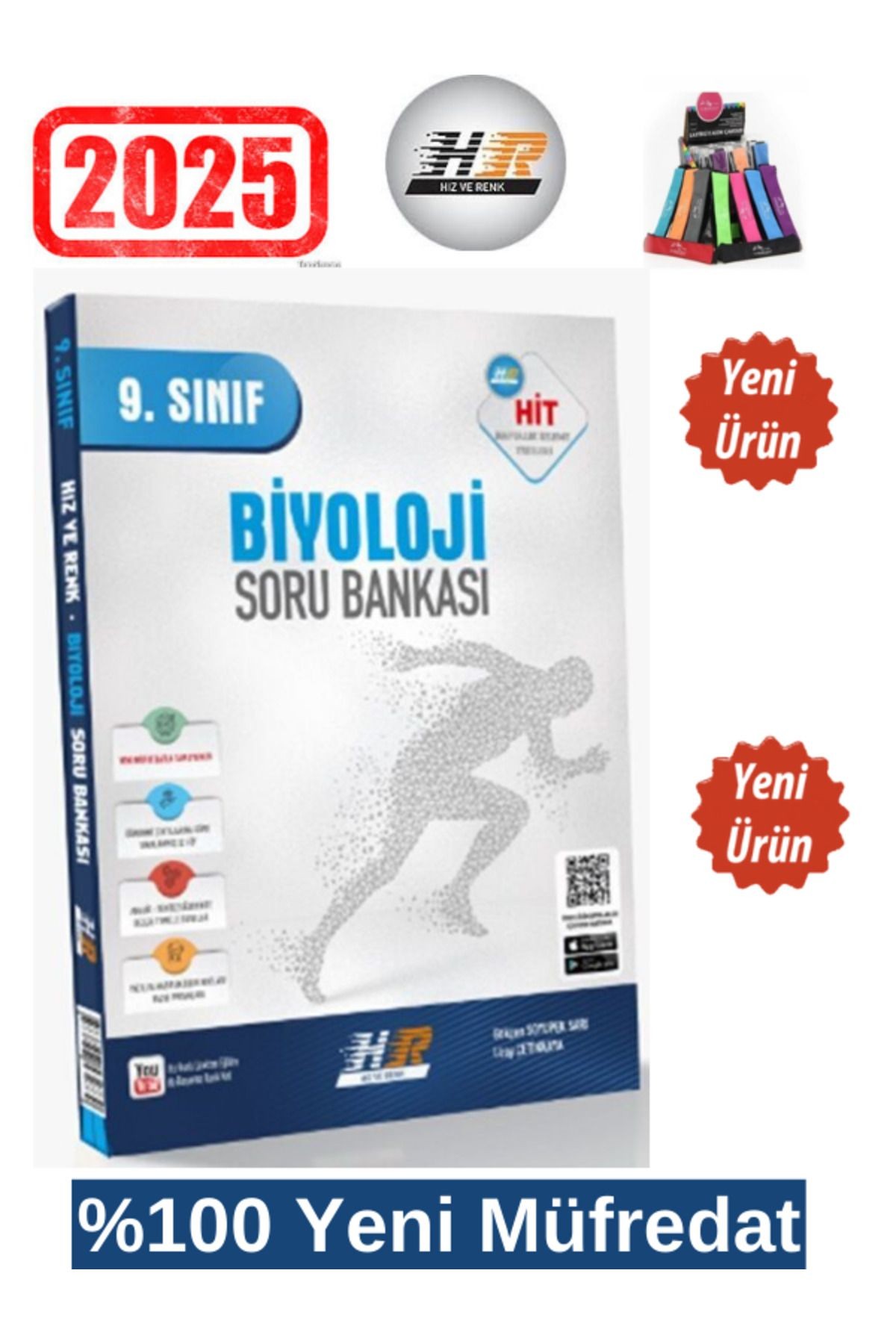 2025 9.Sınıf Hit Biyoloji %100 Yeni Müfredat Soru Bankası+Kalemlik