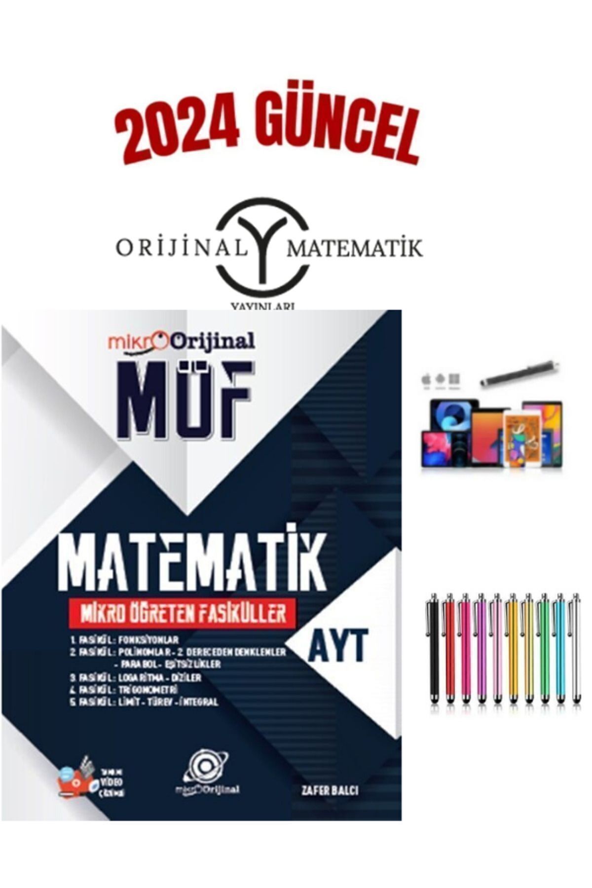 2024 Mikro Orijinal Ayt Matematik Möf Mikro Öğreten Konu Anlatımlı Fasikül+Kalem+Kalemlik