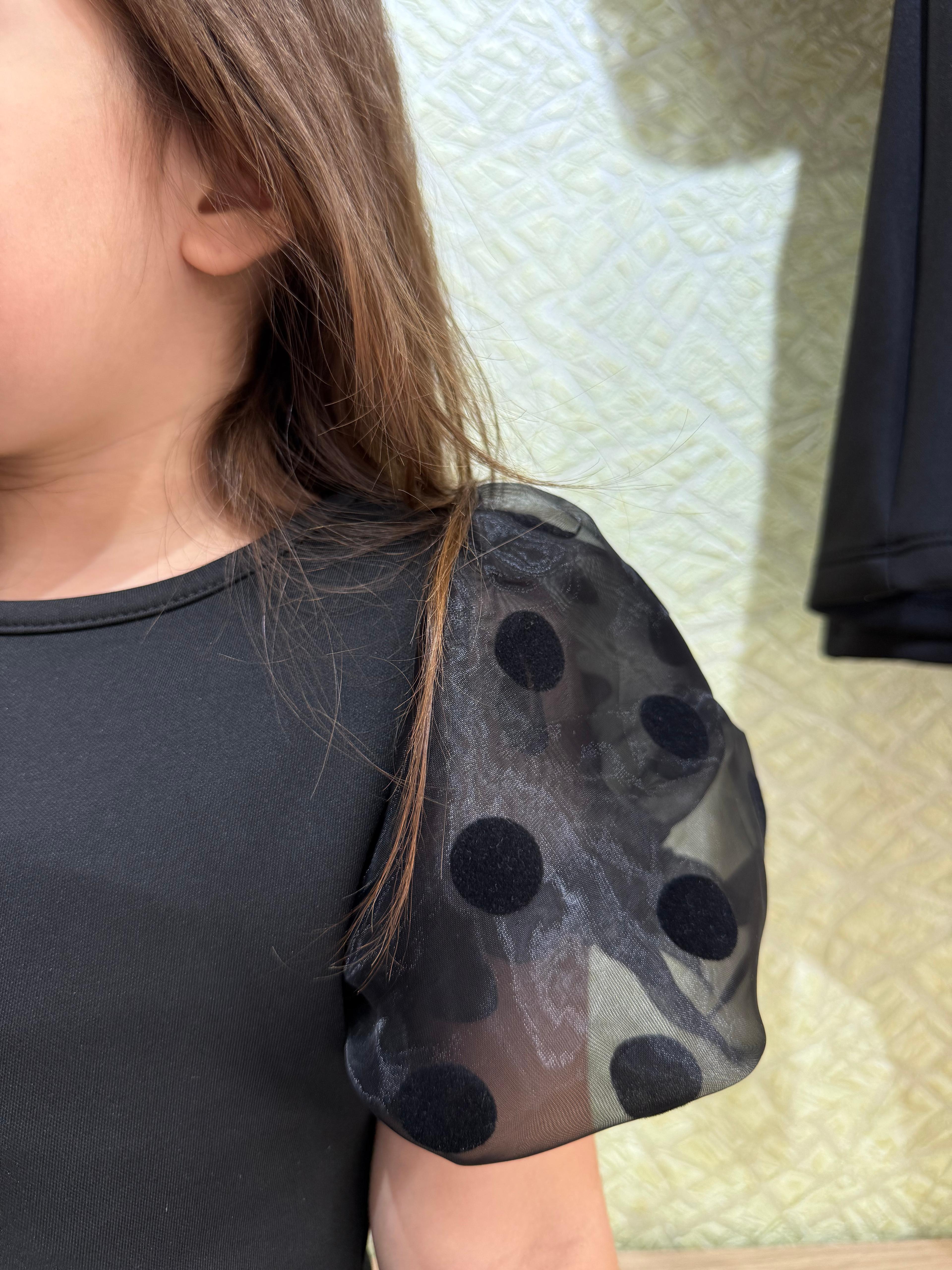 Kolları Balon Siyak Elbise