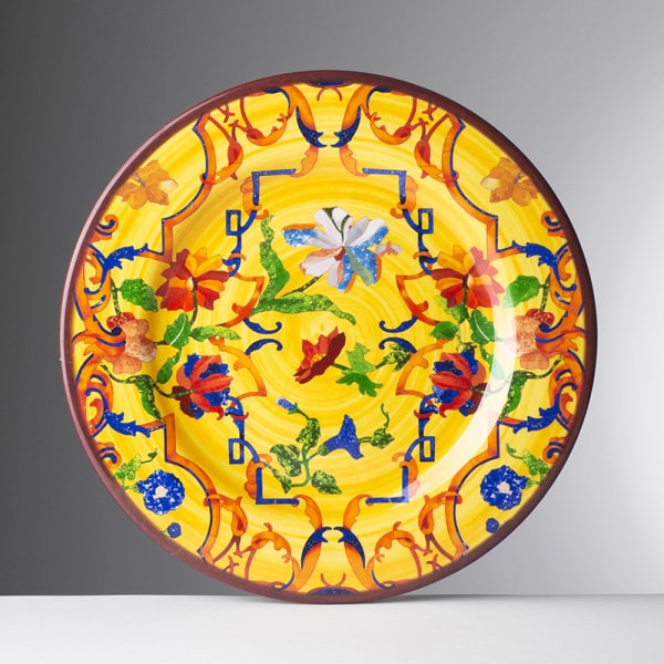 Pancale Sarı Servis Tabağı 27 Cm