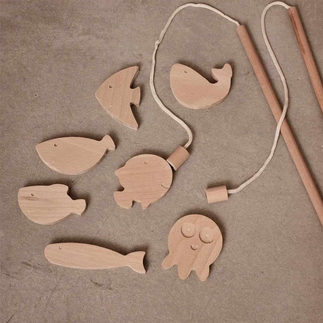 Ahşap Mıknatıslı Balık Tutma Oyunu